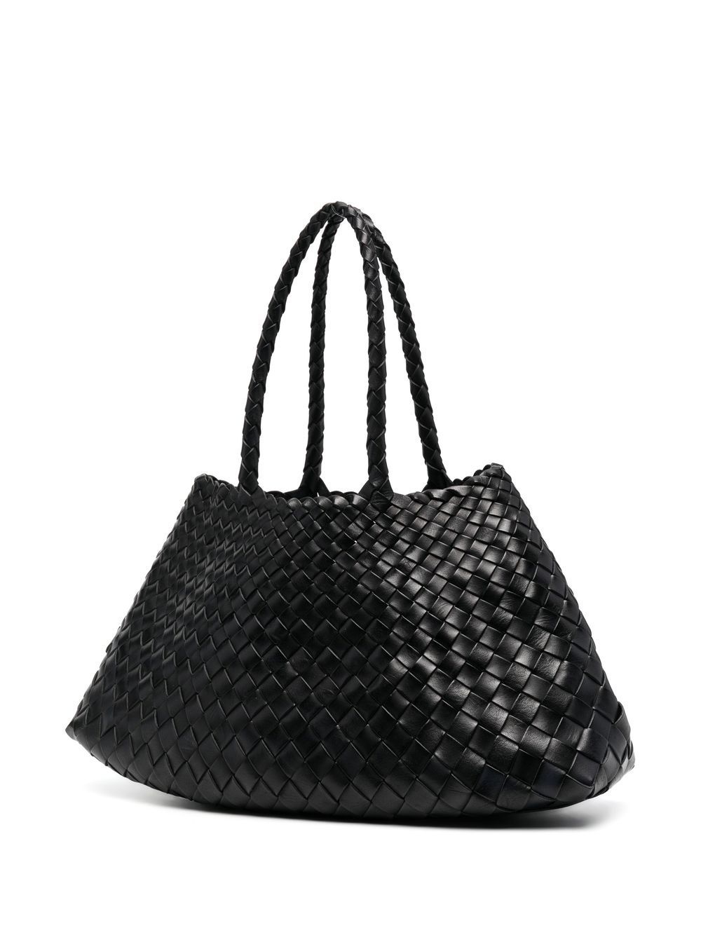 Santa Croce interwoven leather tote bag - 3