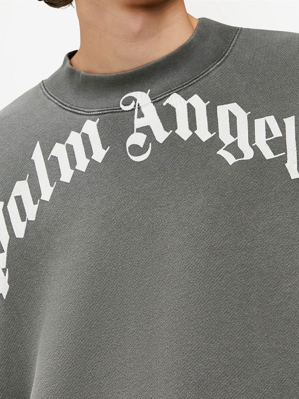 logo-print cotton sweatshirt - 5