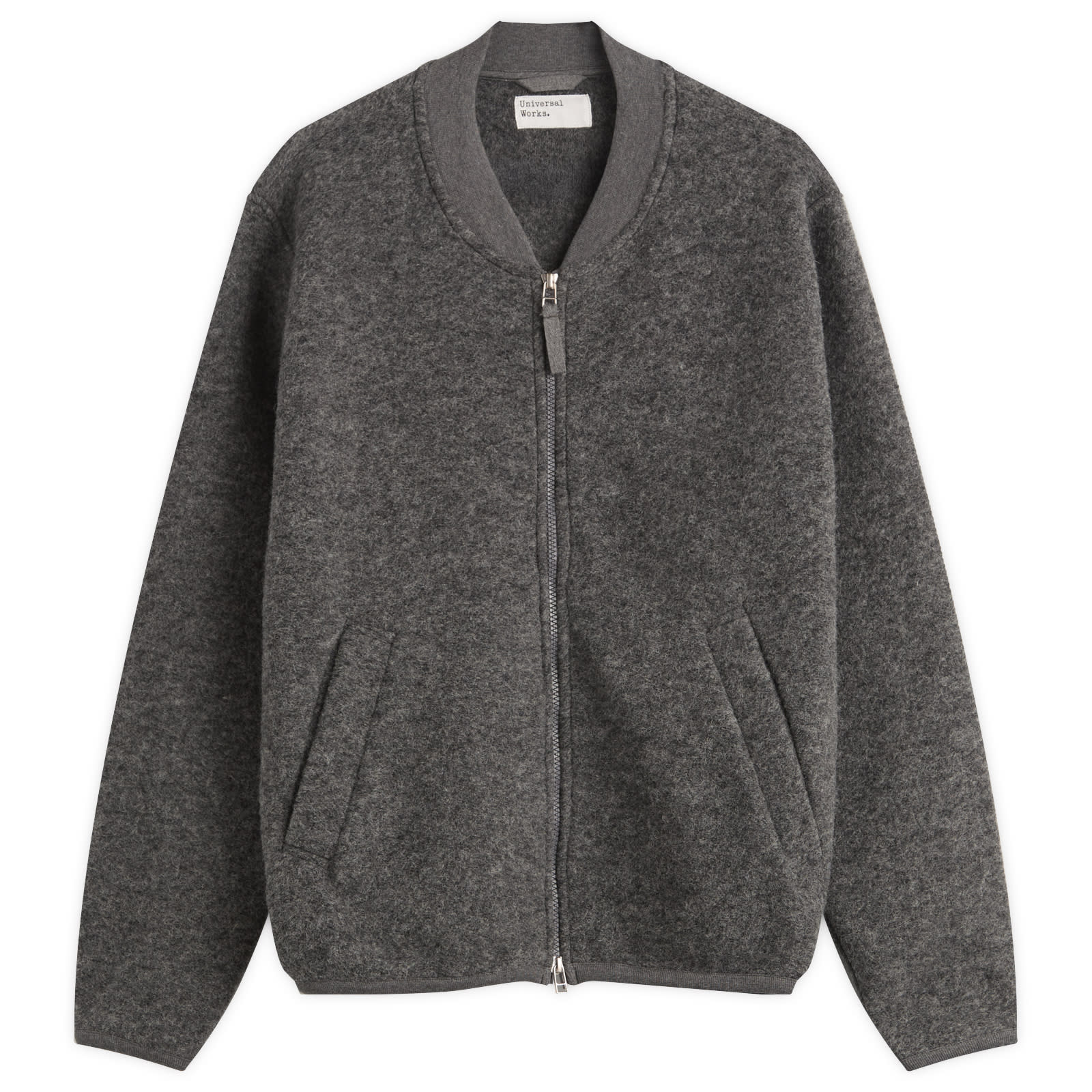 Universal Works Wool Fleece Zip Bomber - Presented by END. - 1