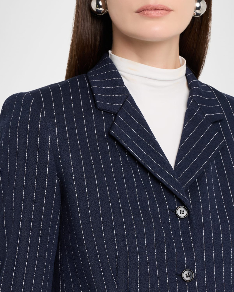 Fitted Pinstripe Jacket 5