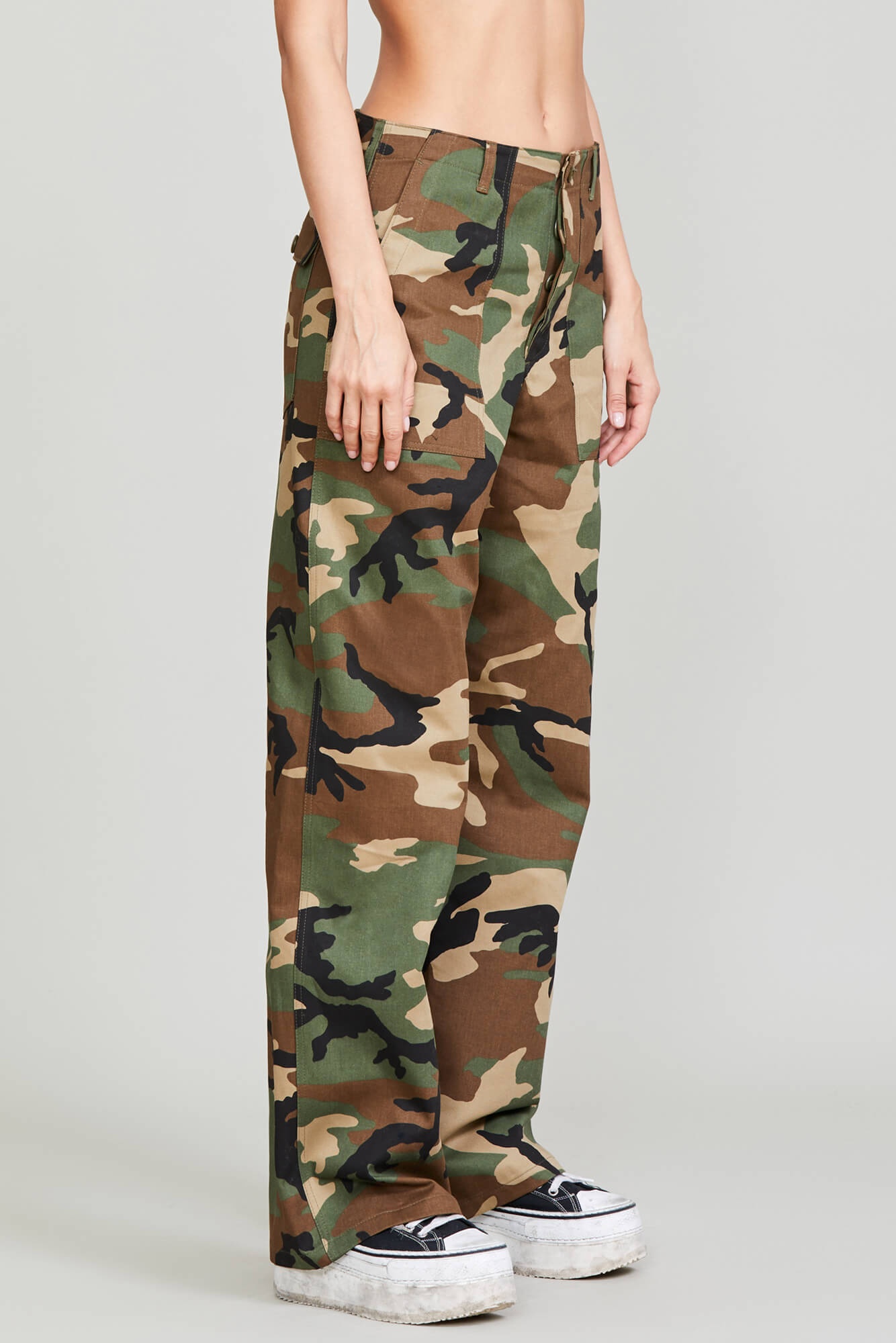 WIDE LEG CARGO - CAMO