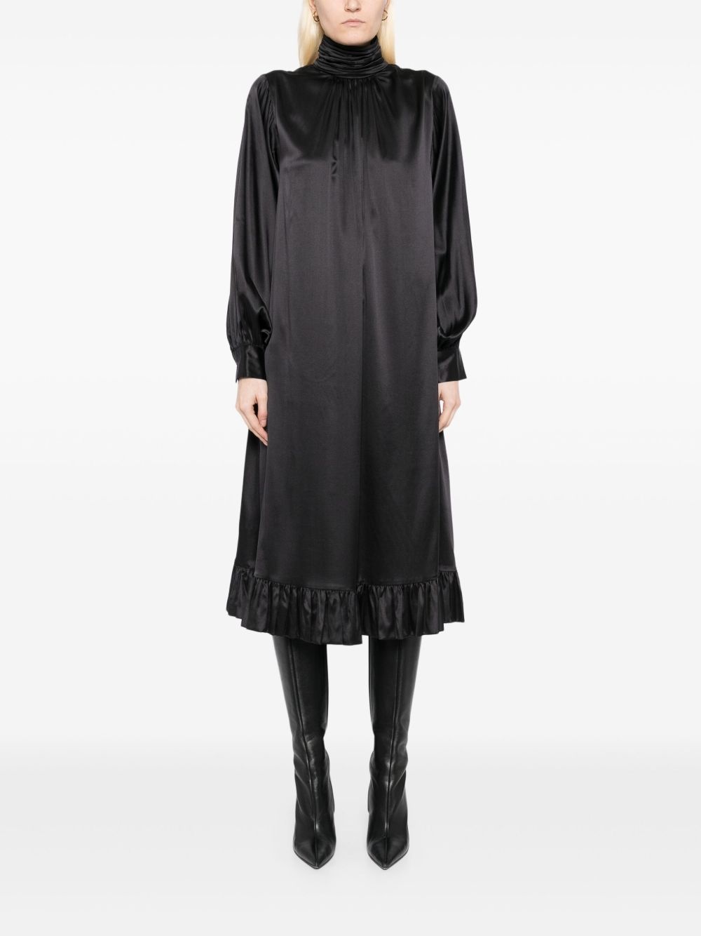 high-neck dress - 2