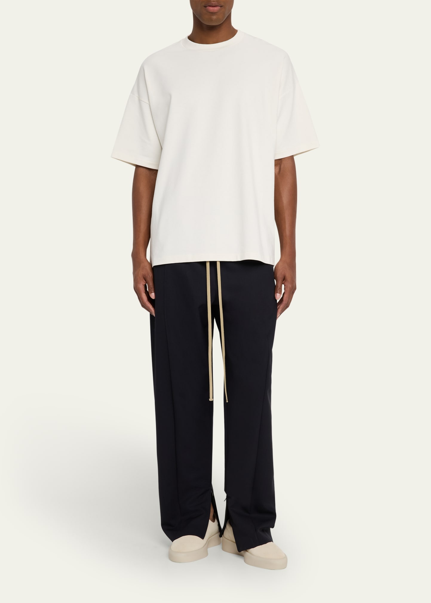Men's Wool Center Seam Track Pants - 2