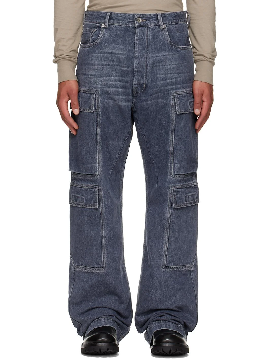 Blue Concordians Double Cargo Jeans - 1