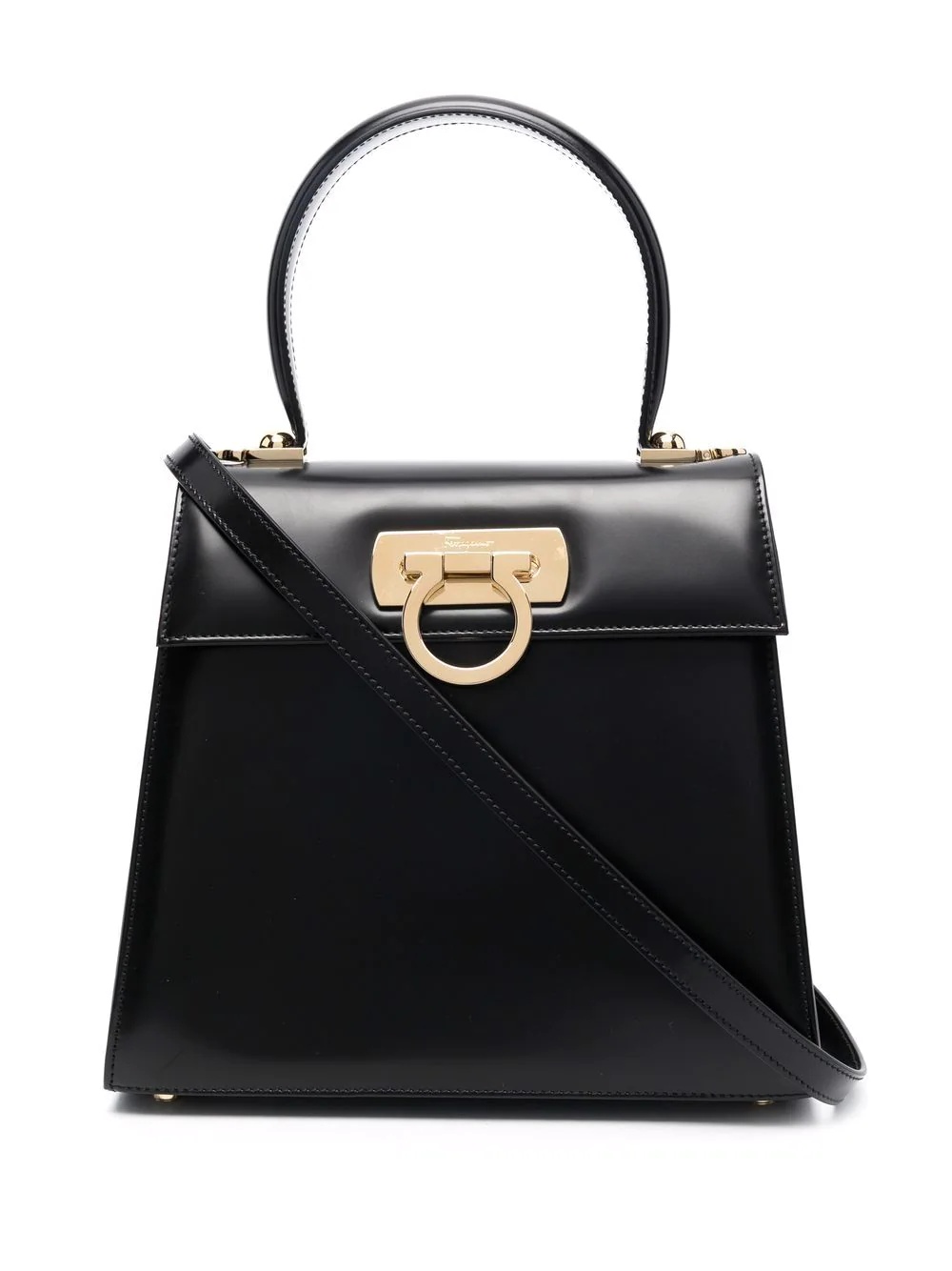 Gancini flip-lock leather bag - 1