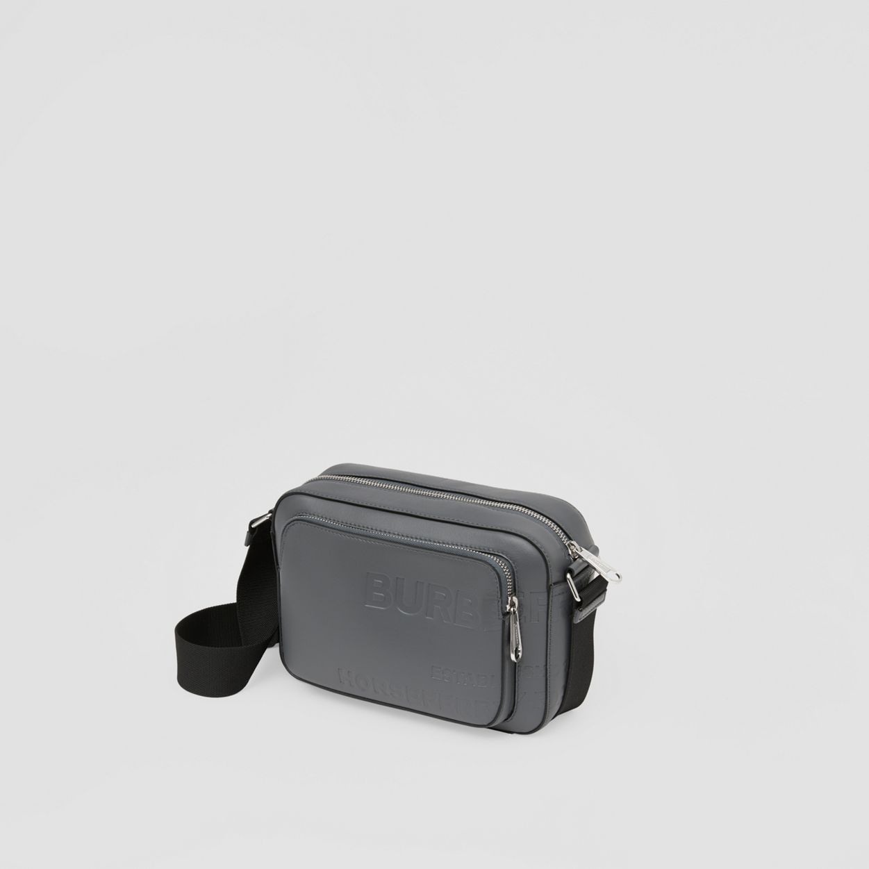 Horseferry Embossed Leather Crossbody Bag - 4