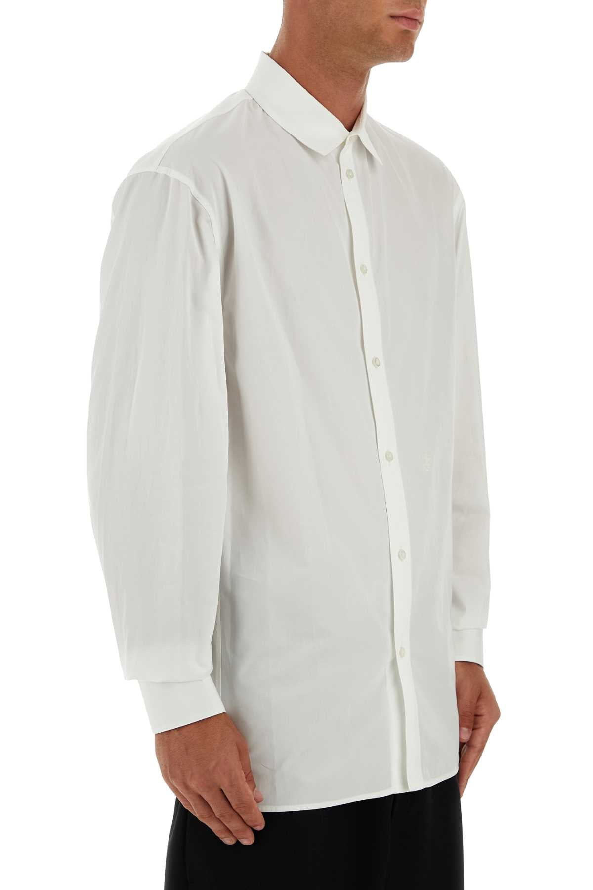 Jil Sander Men White Poplin Shirt - 3