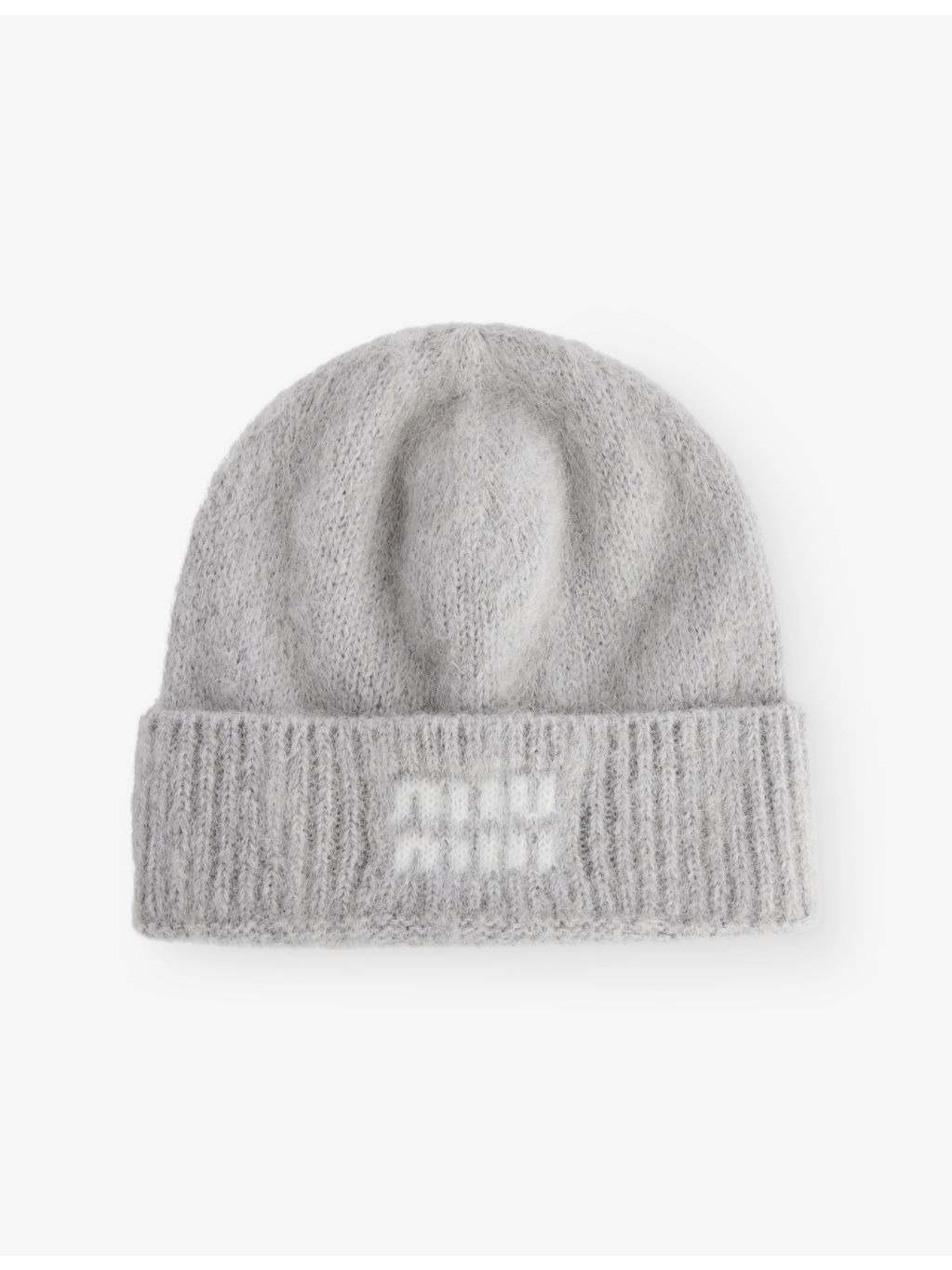 Logo-Print Mohair-Wool Beanie Hat - 1