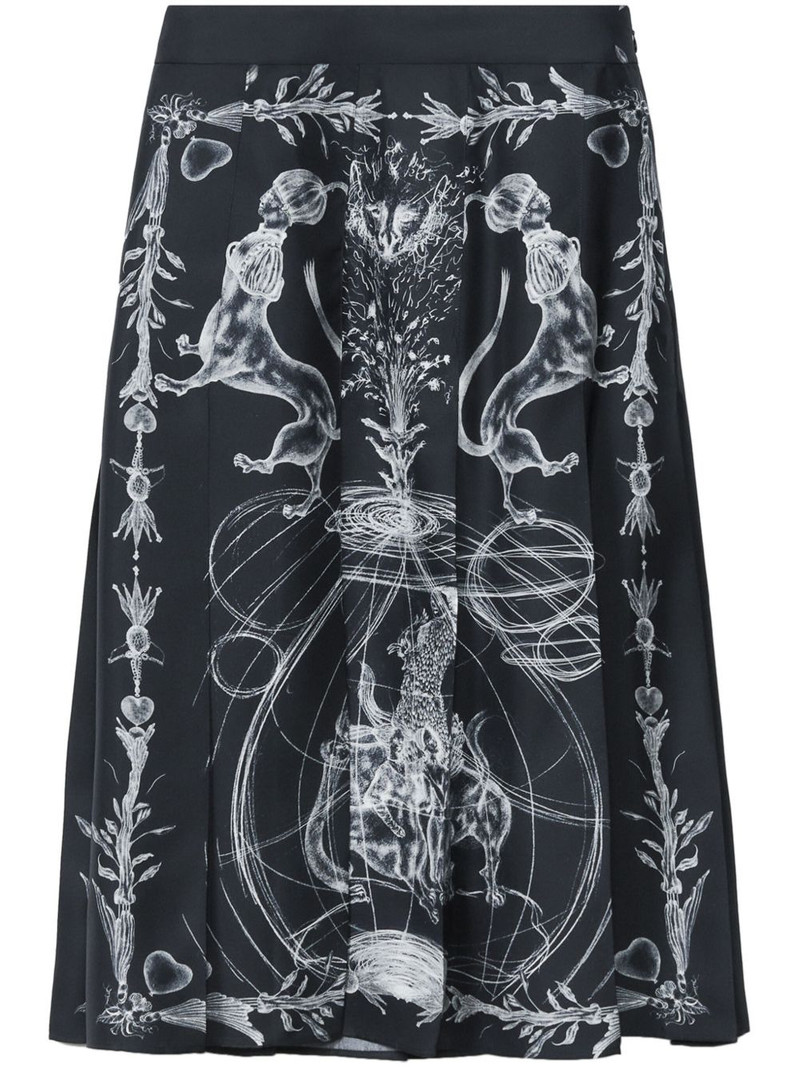 printed silk skirt 1