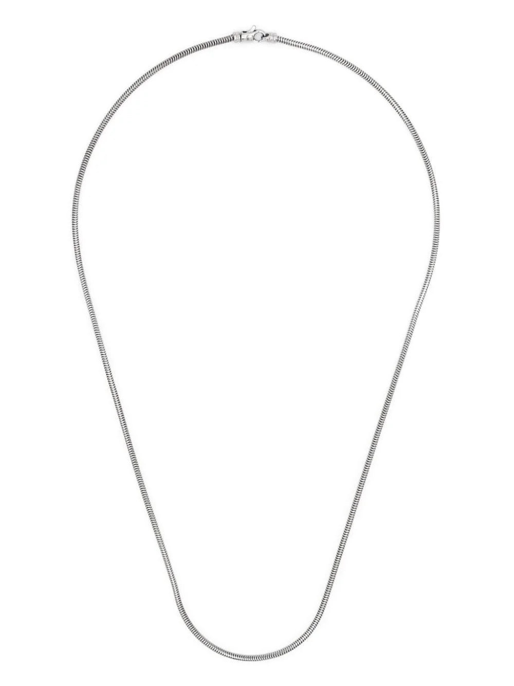 Snake Chain Slim silver necklace - 1