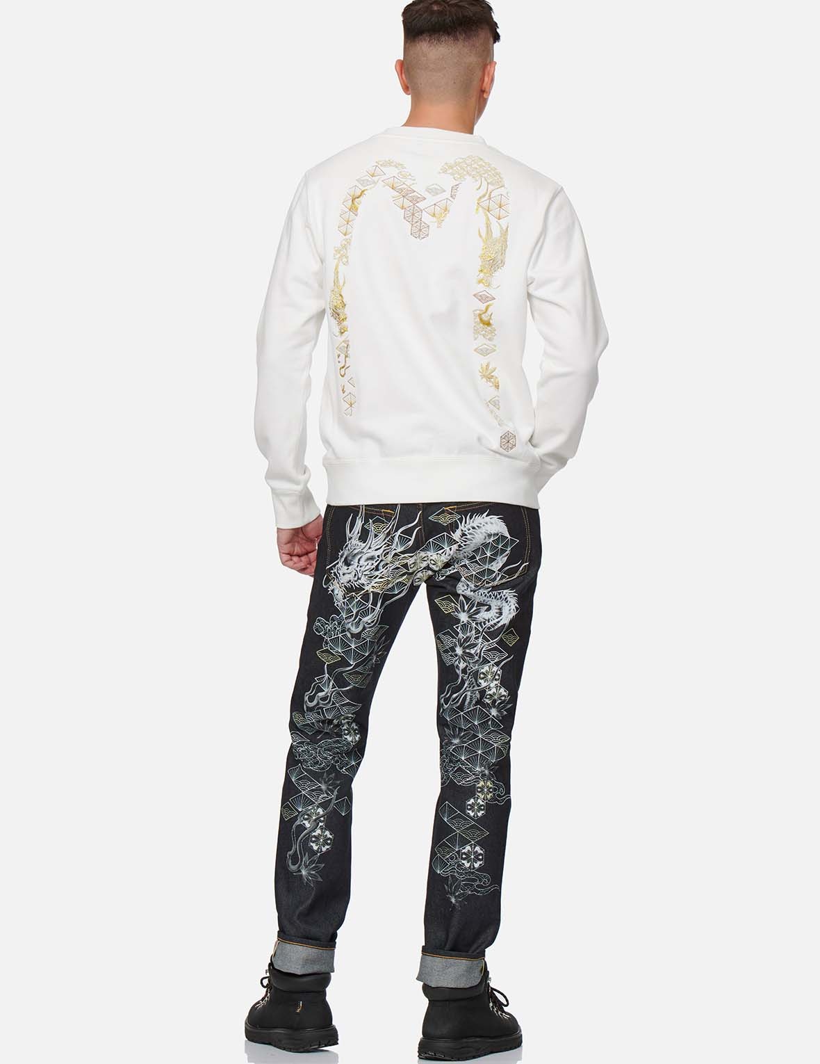 DRAGON-PATTERN DAICOCK EMBROIDERED SWEATSHIRT - 5