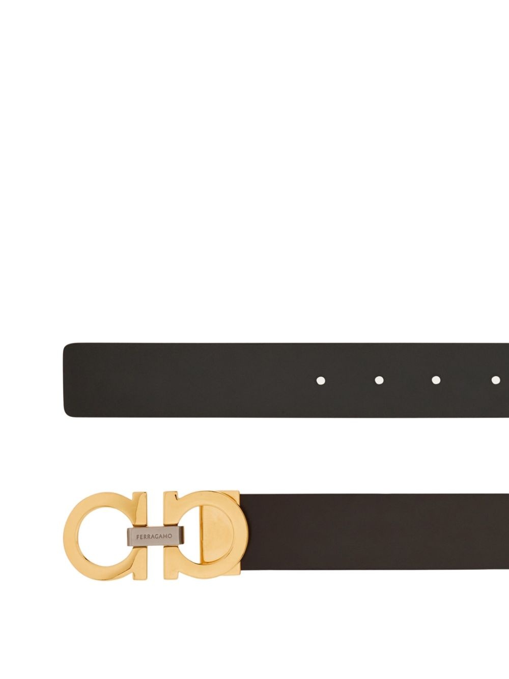 Gancini leather belt - 2