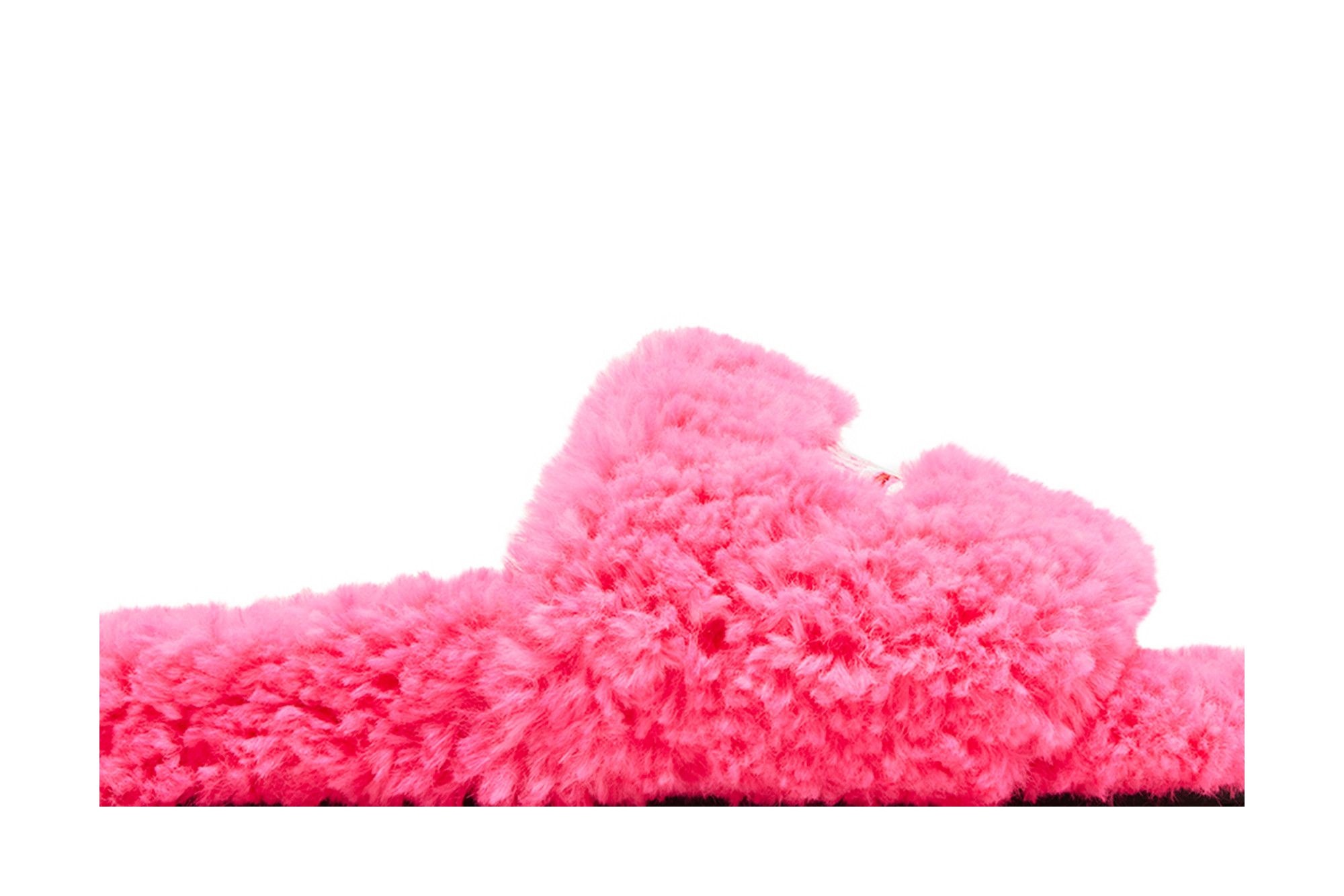 Balenciaga Wmns Furry Slides 'Faux Fur - Hot Pink' - 2