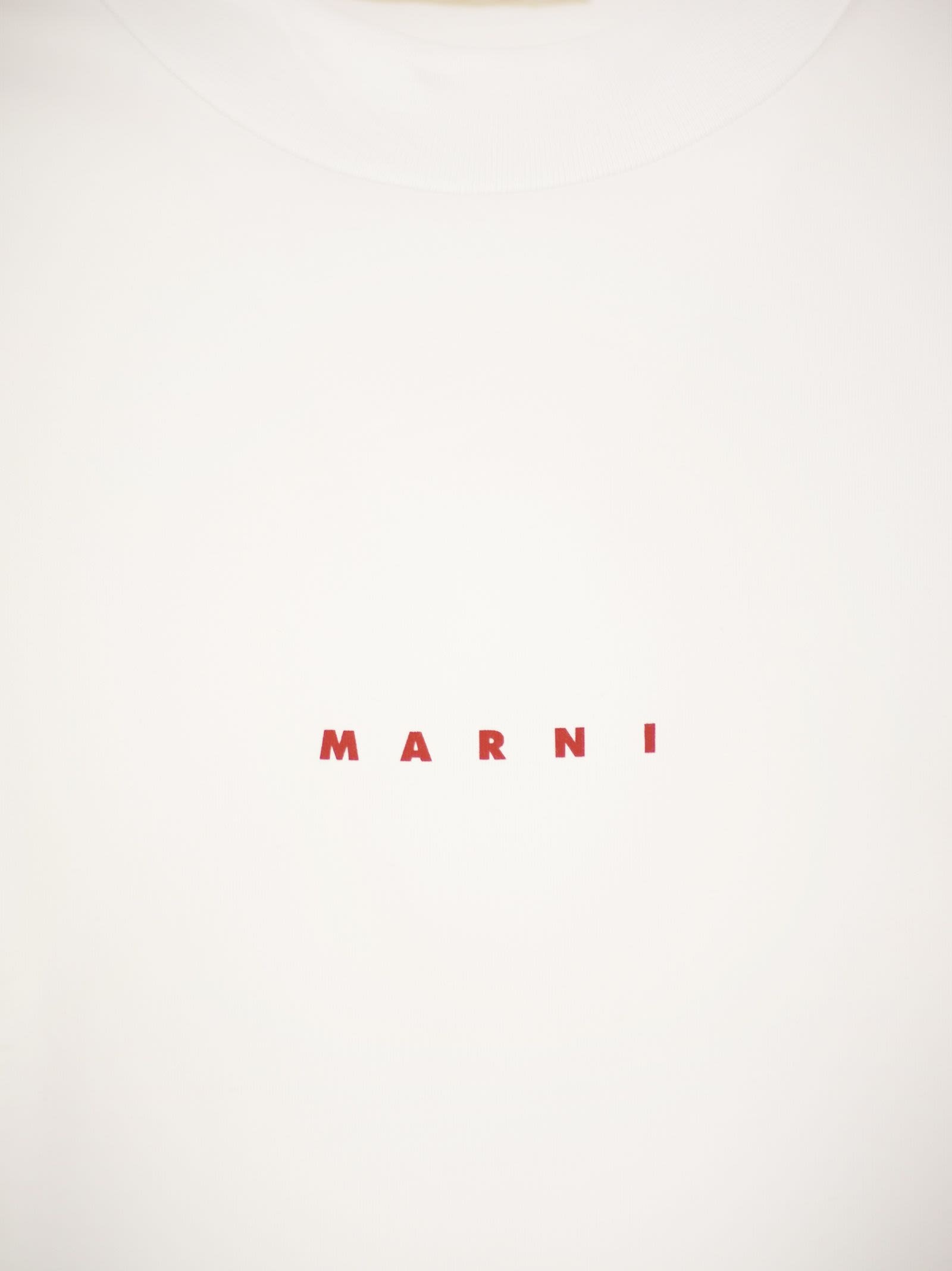 Marni Women Cotton T-Shirt With Logo - 4