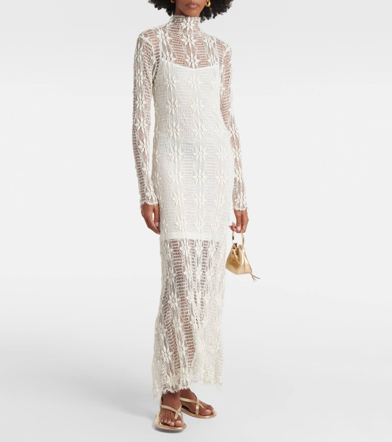 ULLA JOHNSON Talia floral lace maxi dress outlook