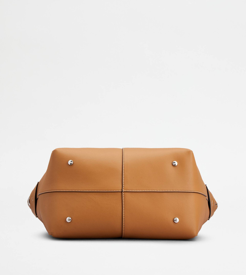TOD'S DI BAG SWING IN LEATHER MEDIUM - BROWN 3