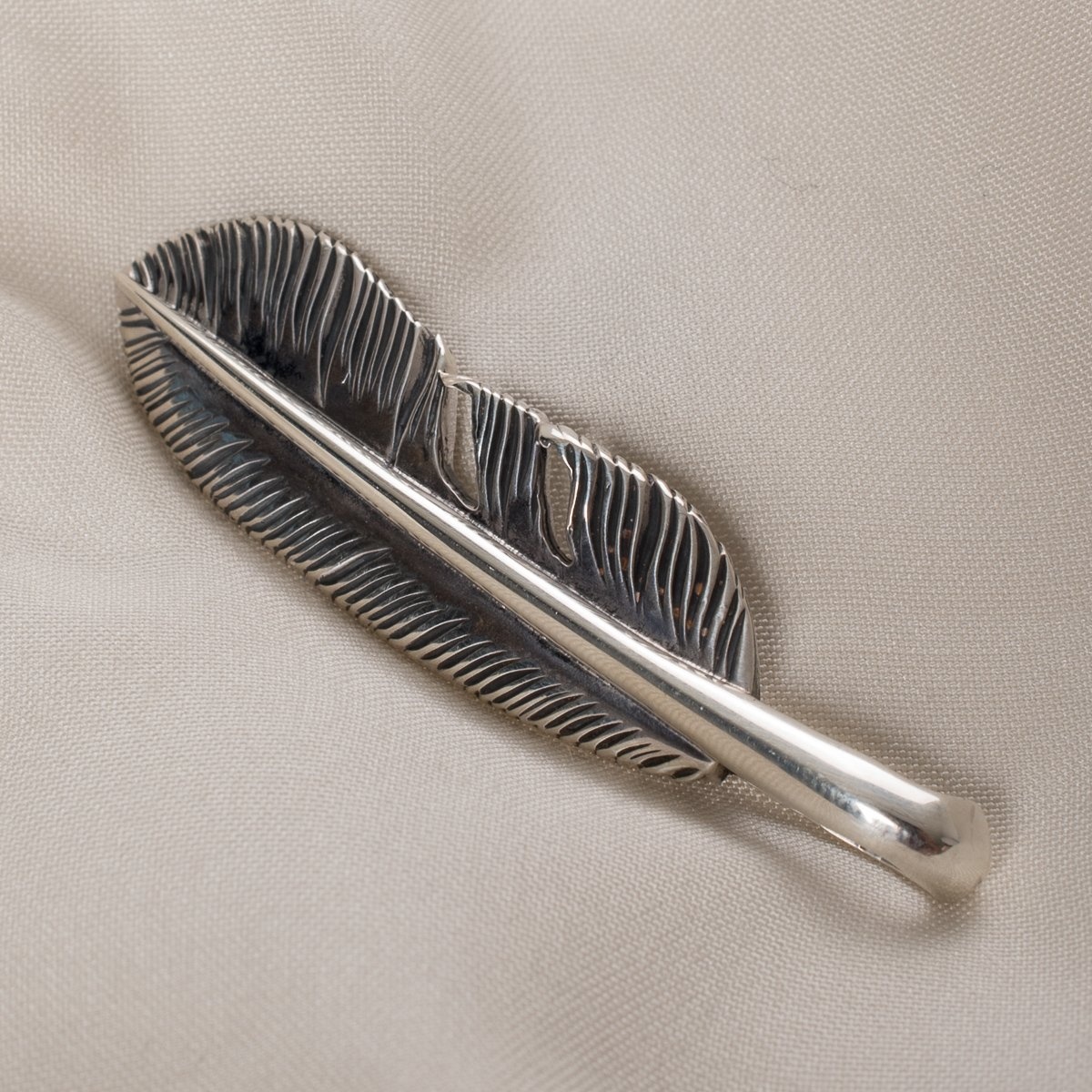 IHSI-09 Feather Pendant - Sterling Silver - 2