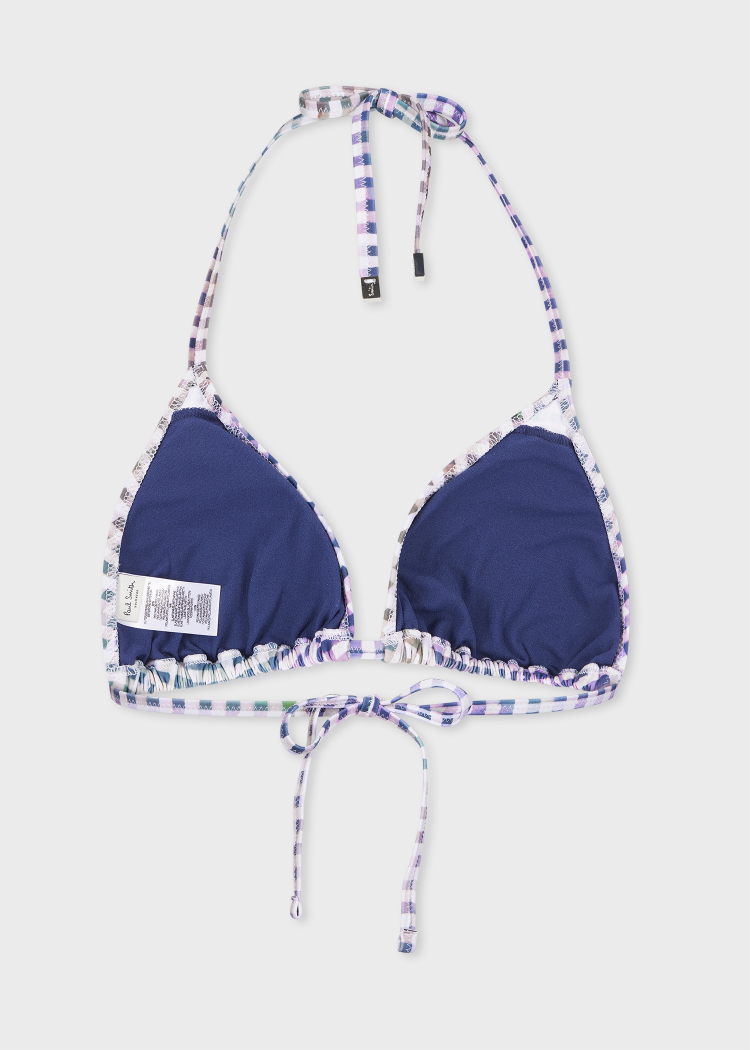 Women's Mauve Check Bikini Set - 2