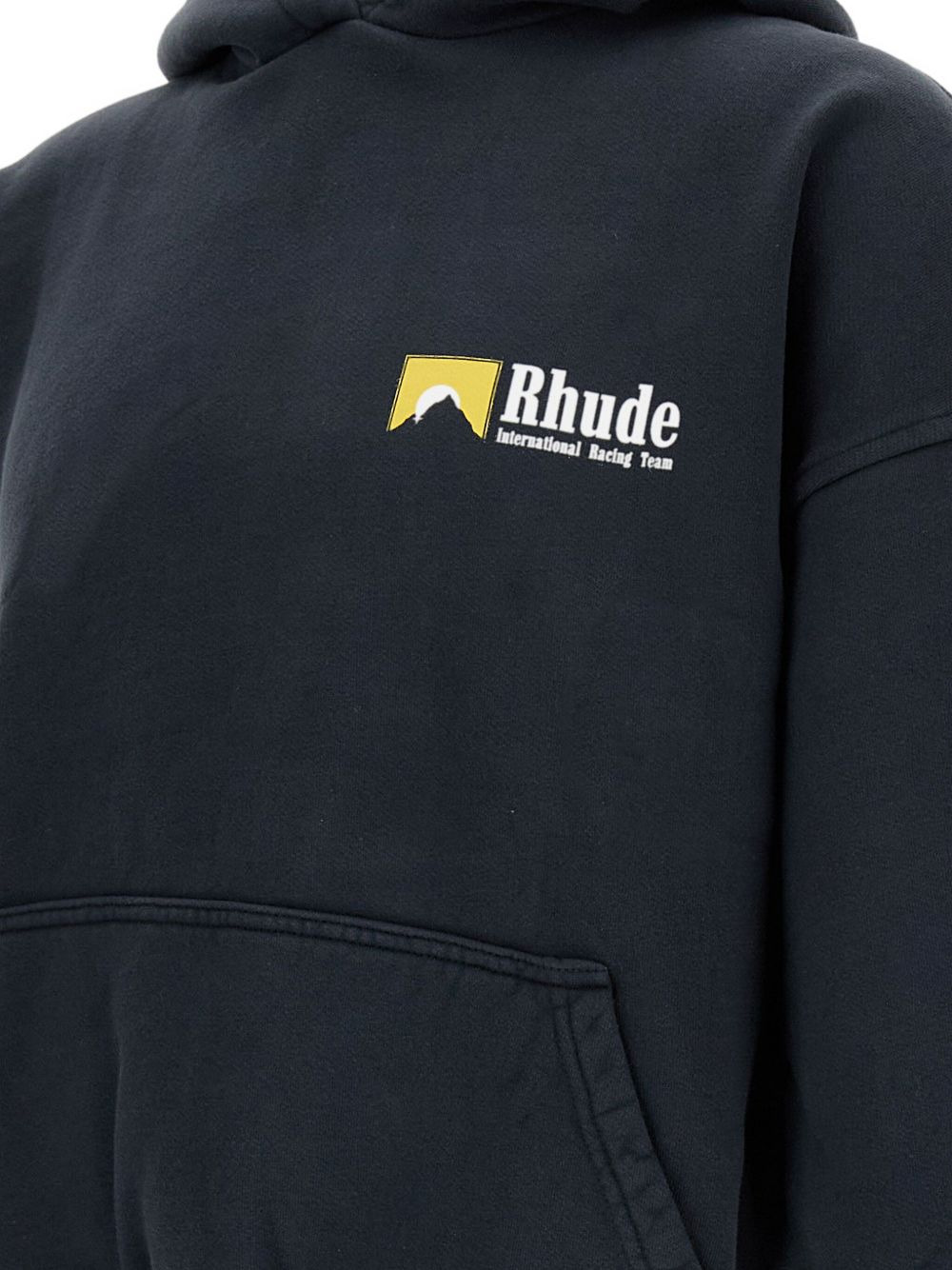 HOODED RIBBED-CUFF SWEATSHIRT - 3