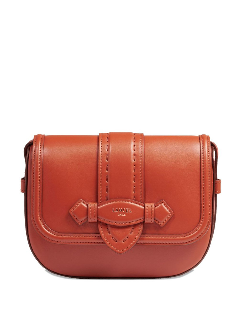 Sienna leather flap satchel 1