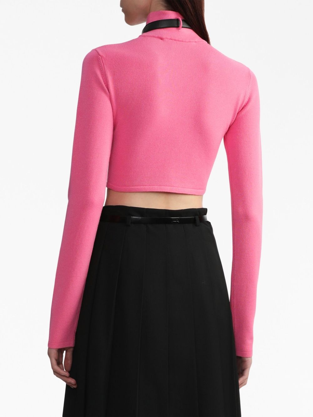 long-sleeve cropped jumper - 4