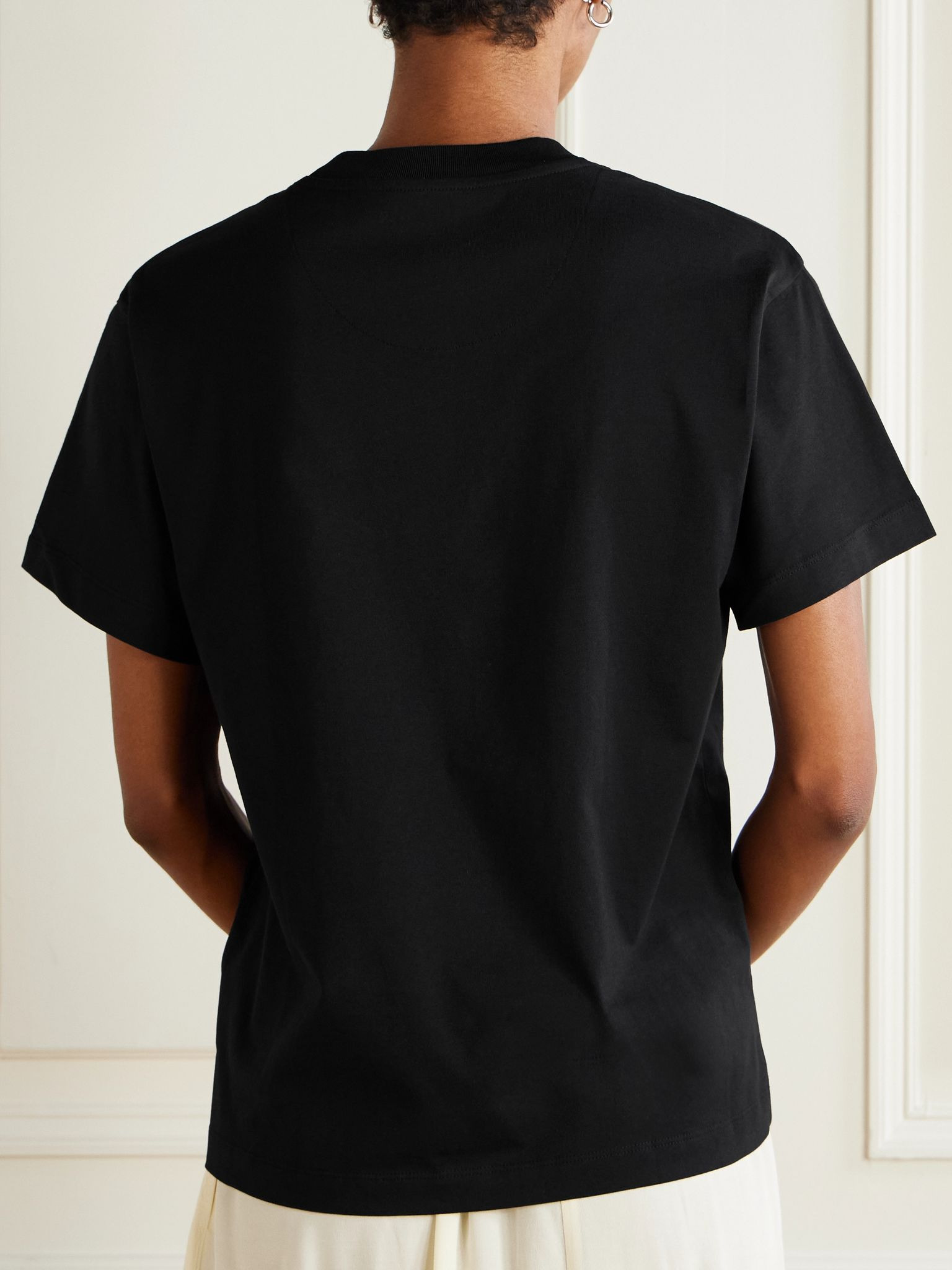 Three-pack appliquéd cotton-jersey T-shirts Multi - 4