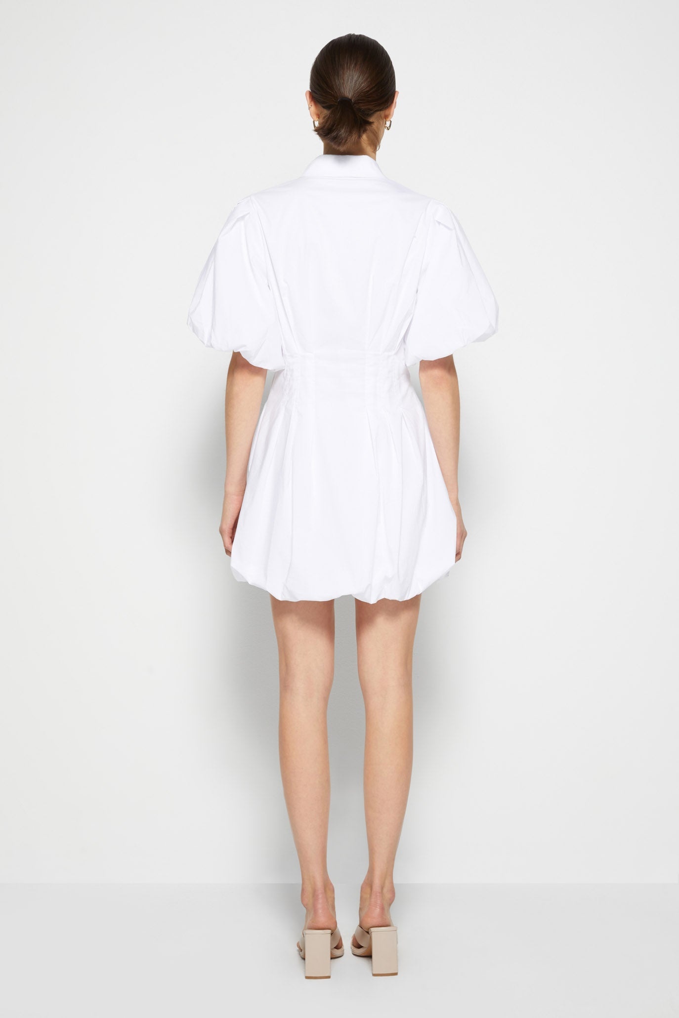 Cleo puffball mini shirtdress - 8