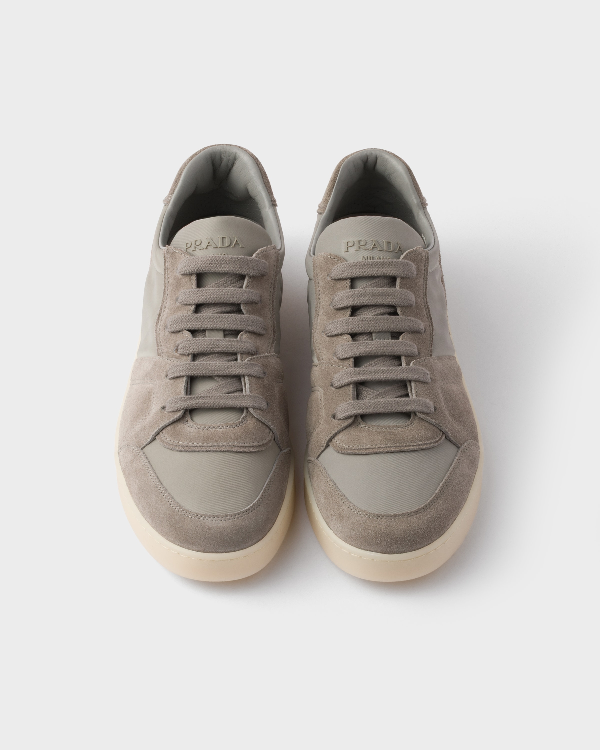 Suede and Re-Nylon sneakers - 3