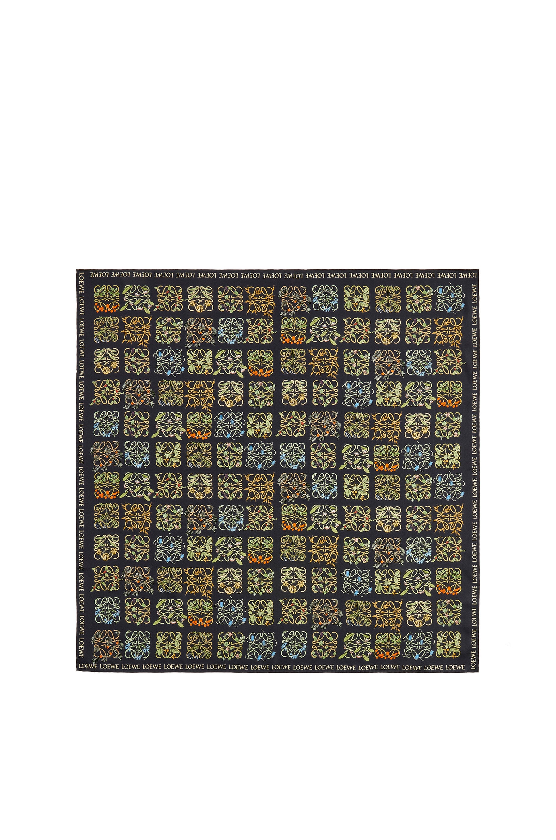 Anagram herbarium all over scarf in silk - 1
