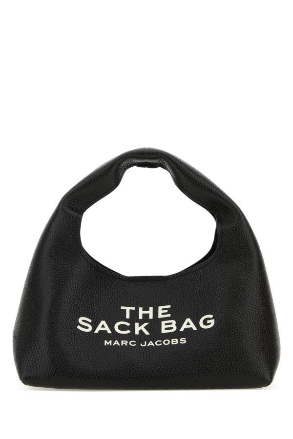 Black leather mini The Sack Bag handbag - 1
