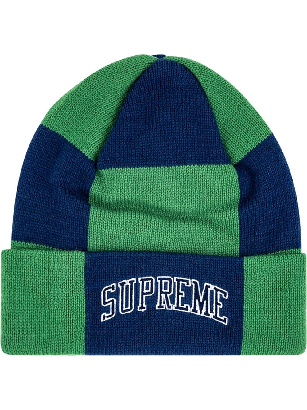 Checkerboard knitted beanie - 1