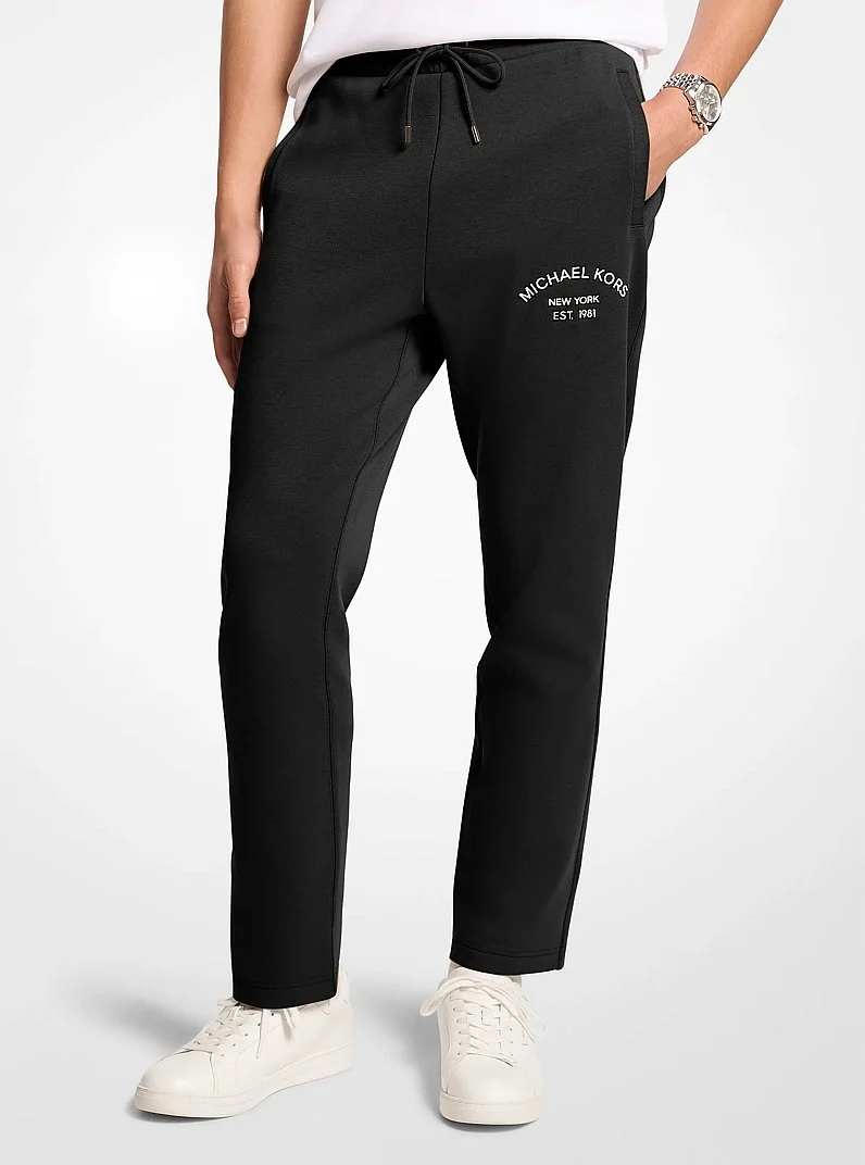 Logo Cotton Blend Joggers - 1