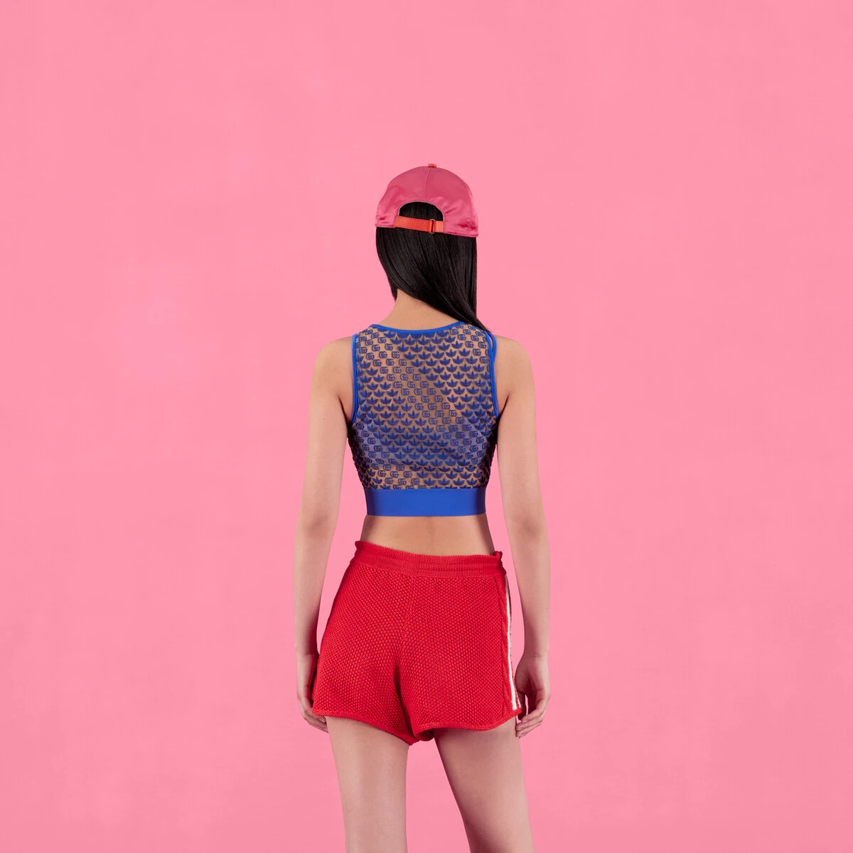 adidas x Gucci GG tulle top - 7
