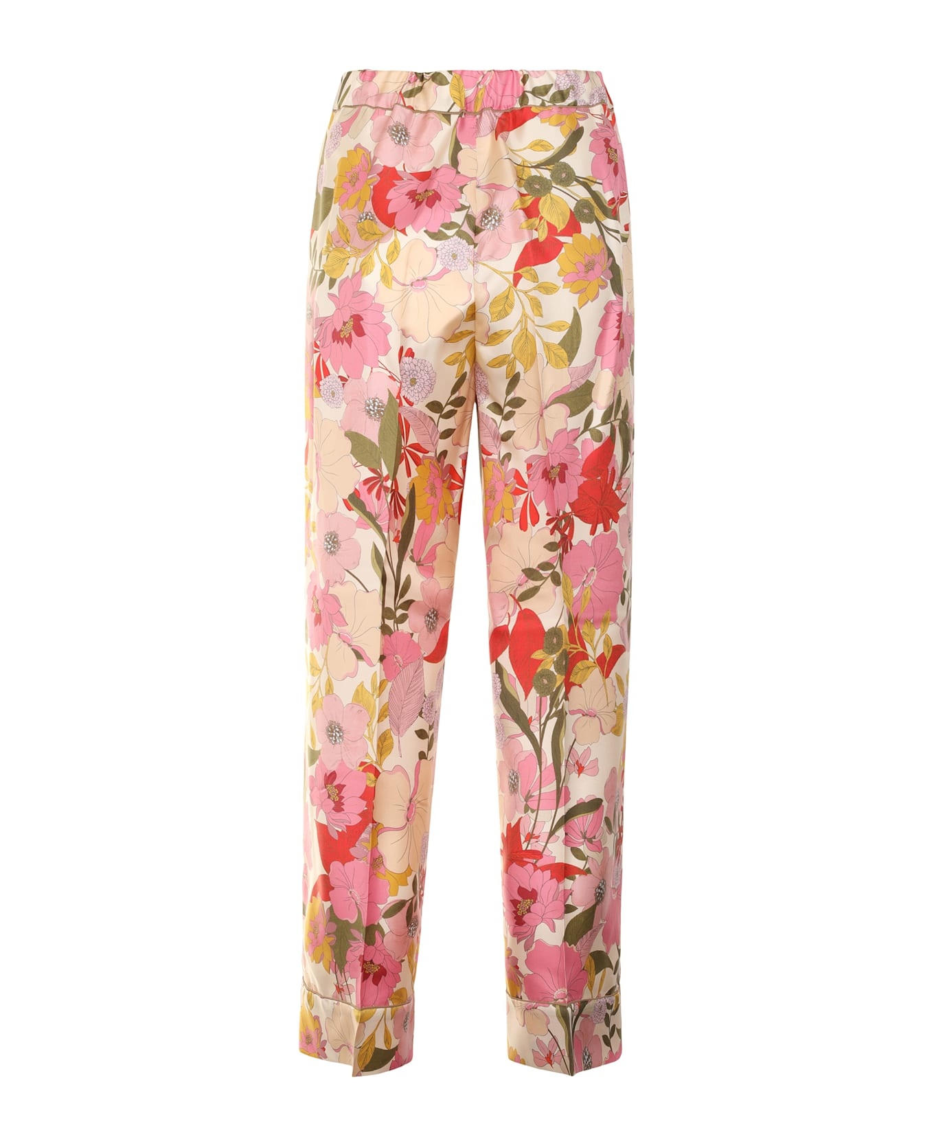 Leda Printed Silk Pajama Pants - 2