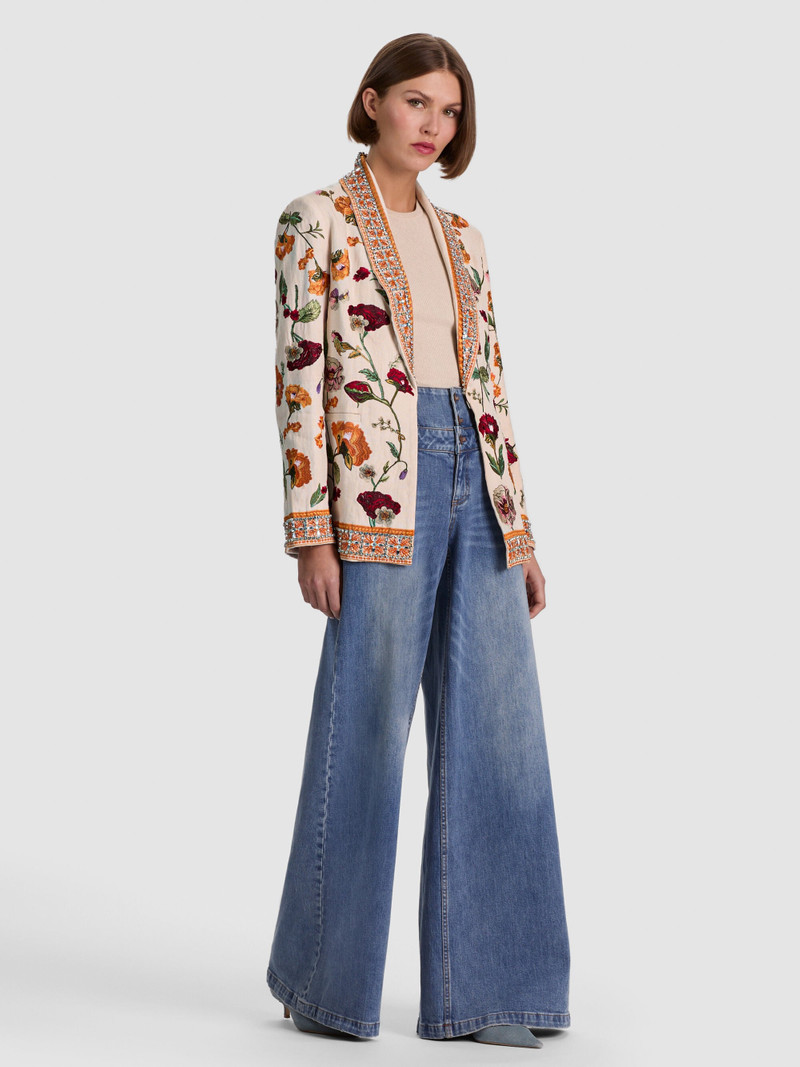 IVAN EMBELLISHED LINEN BLAZER 6