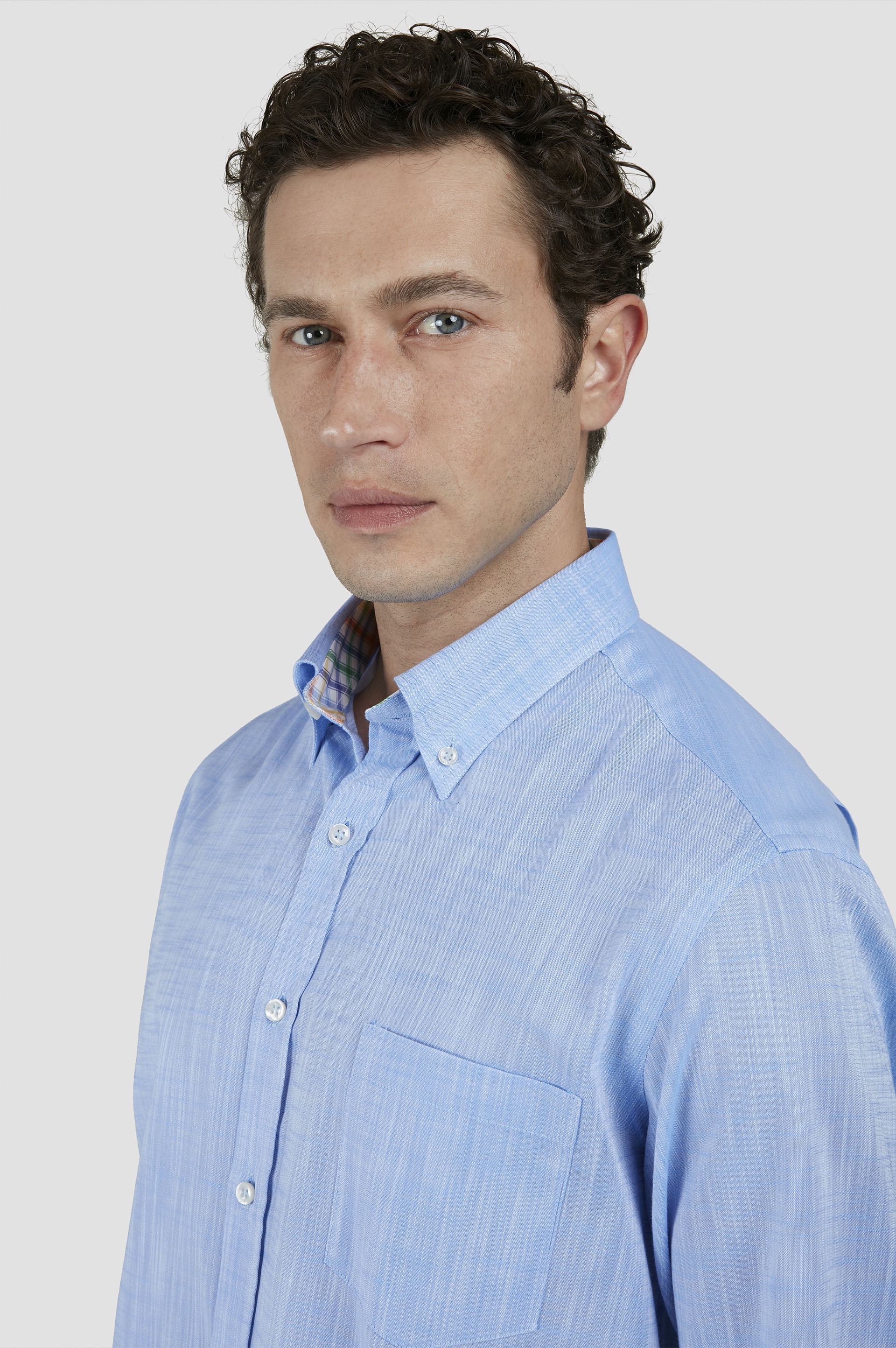 TEXTURED COTTON SHIRT - 4
