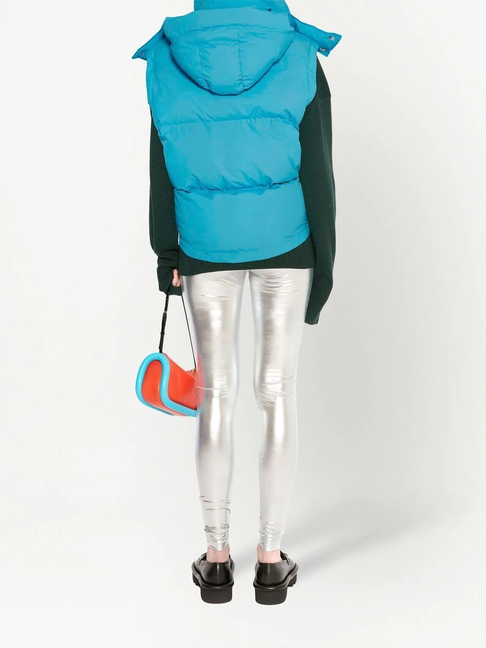 hooded puffer gilet - 4