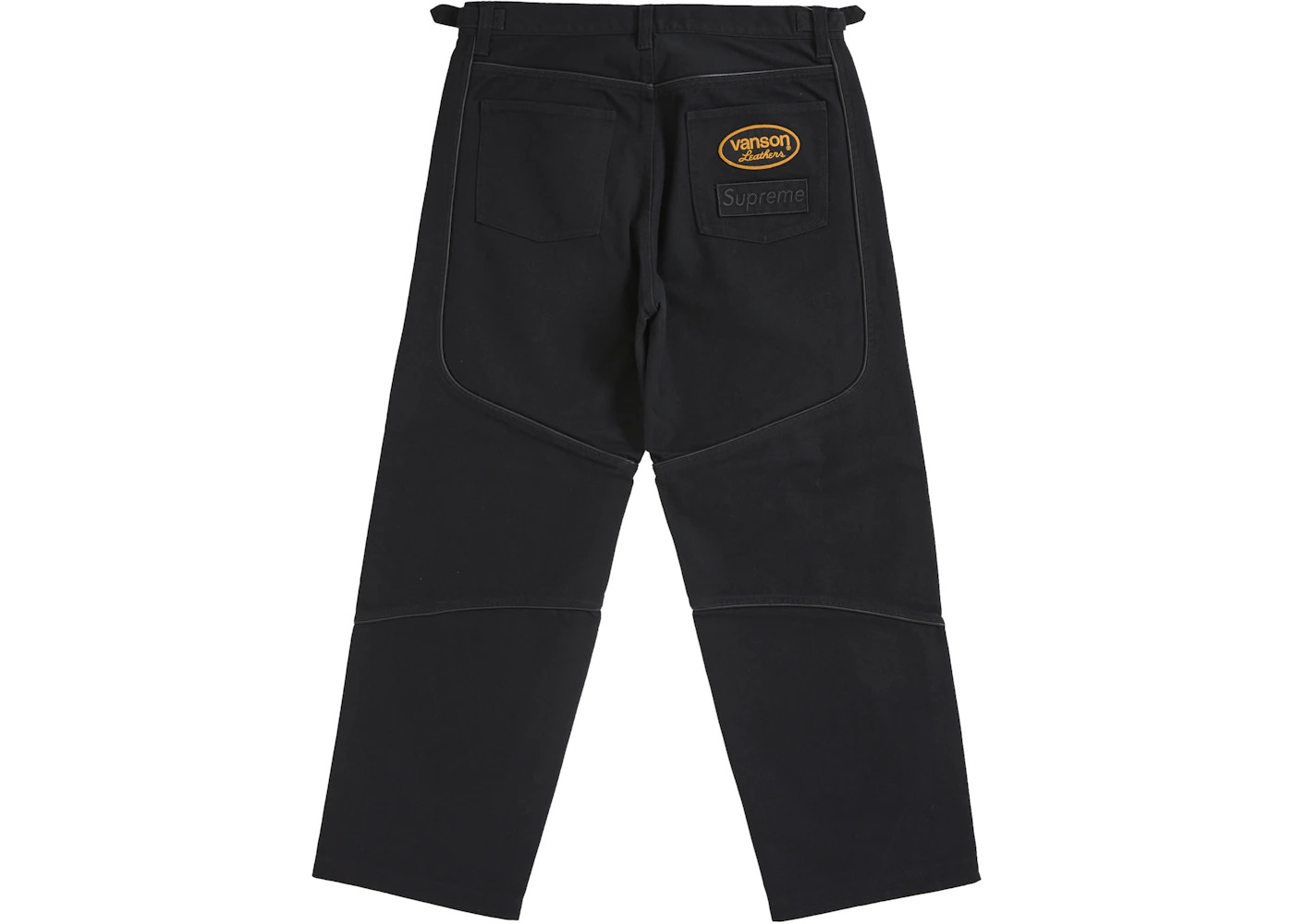 Supreme Vanson Leathers Cordura Cotton Pant Black - 2