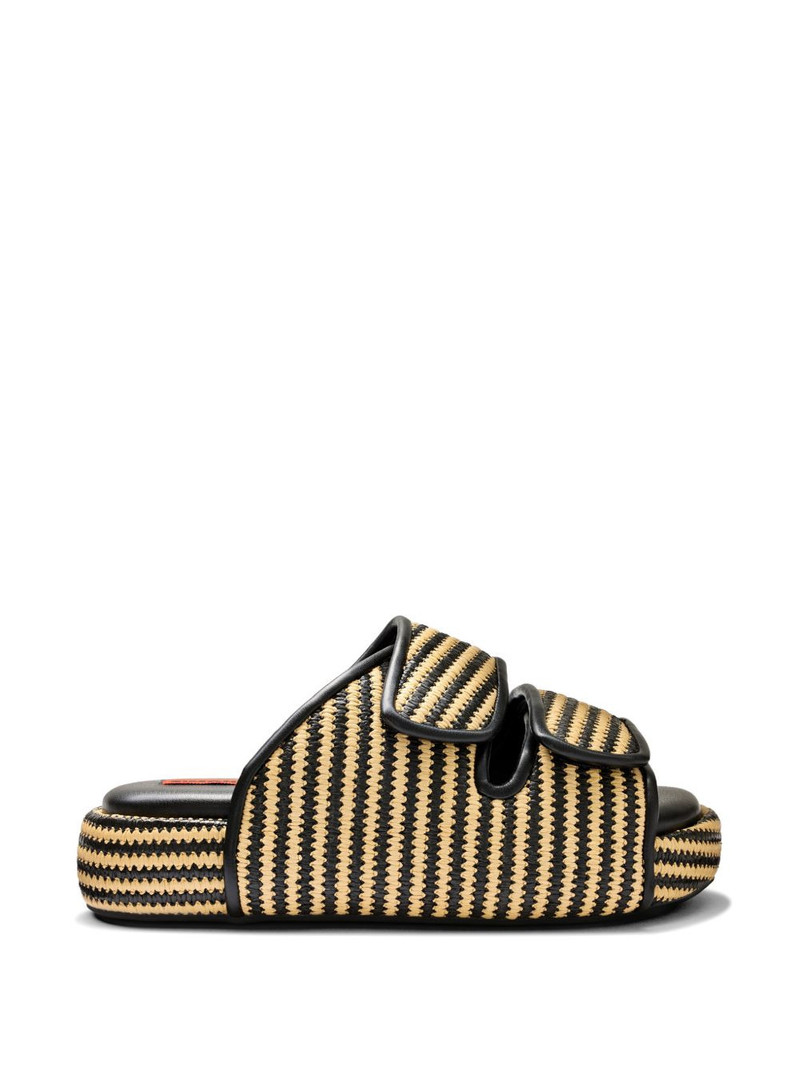 Raffia Cro striped sandals 1