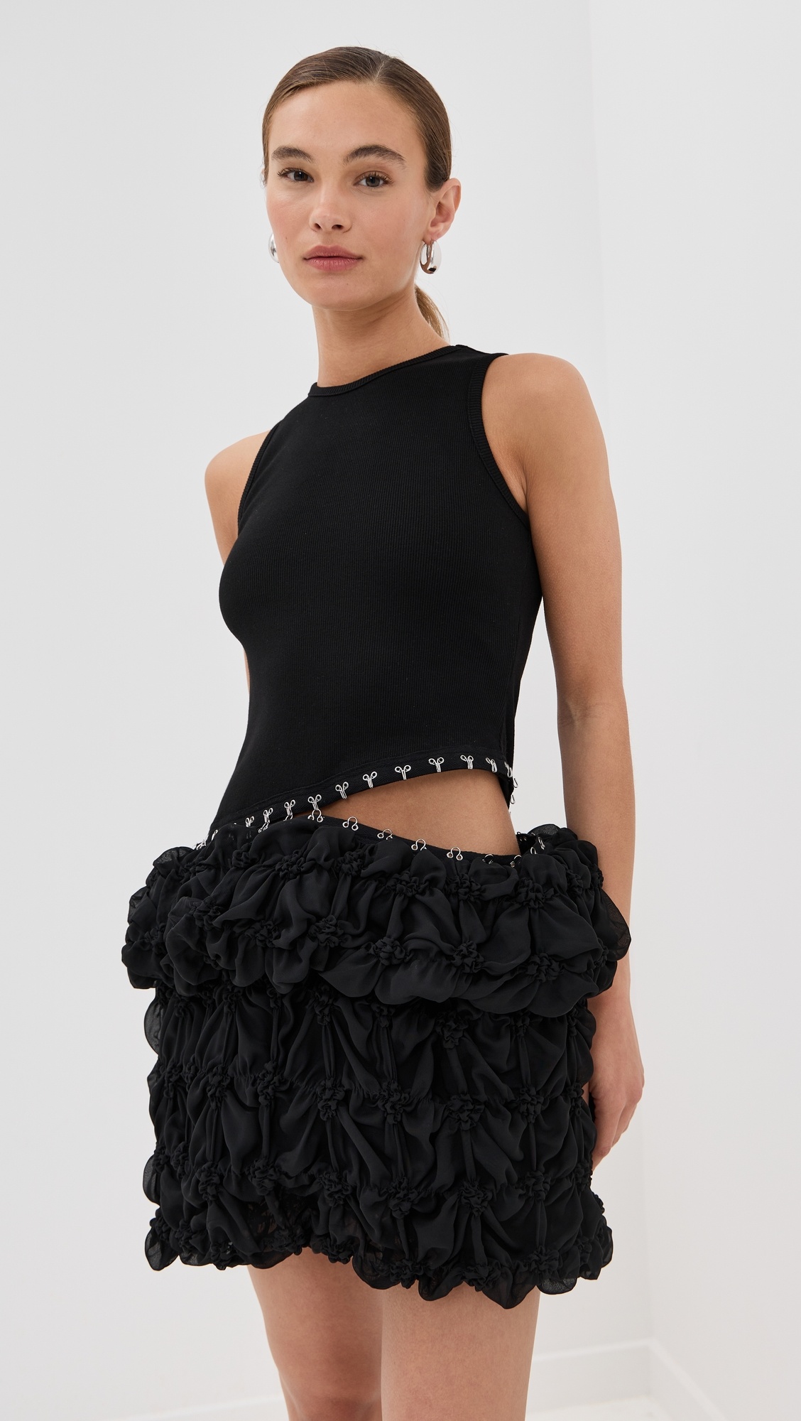 Broken Tulle Sleeveless Dress - 1