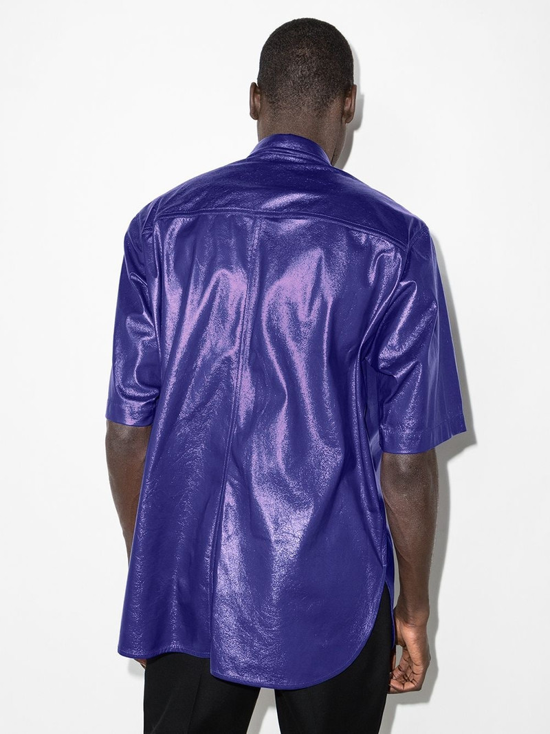 Gilin faux-leather shirt 3