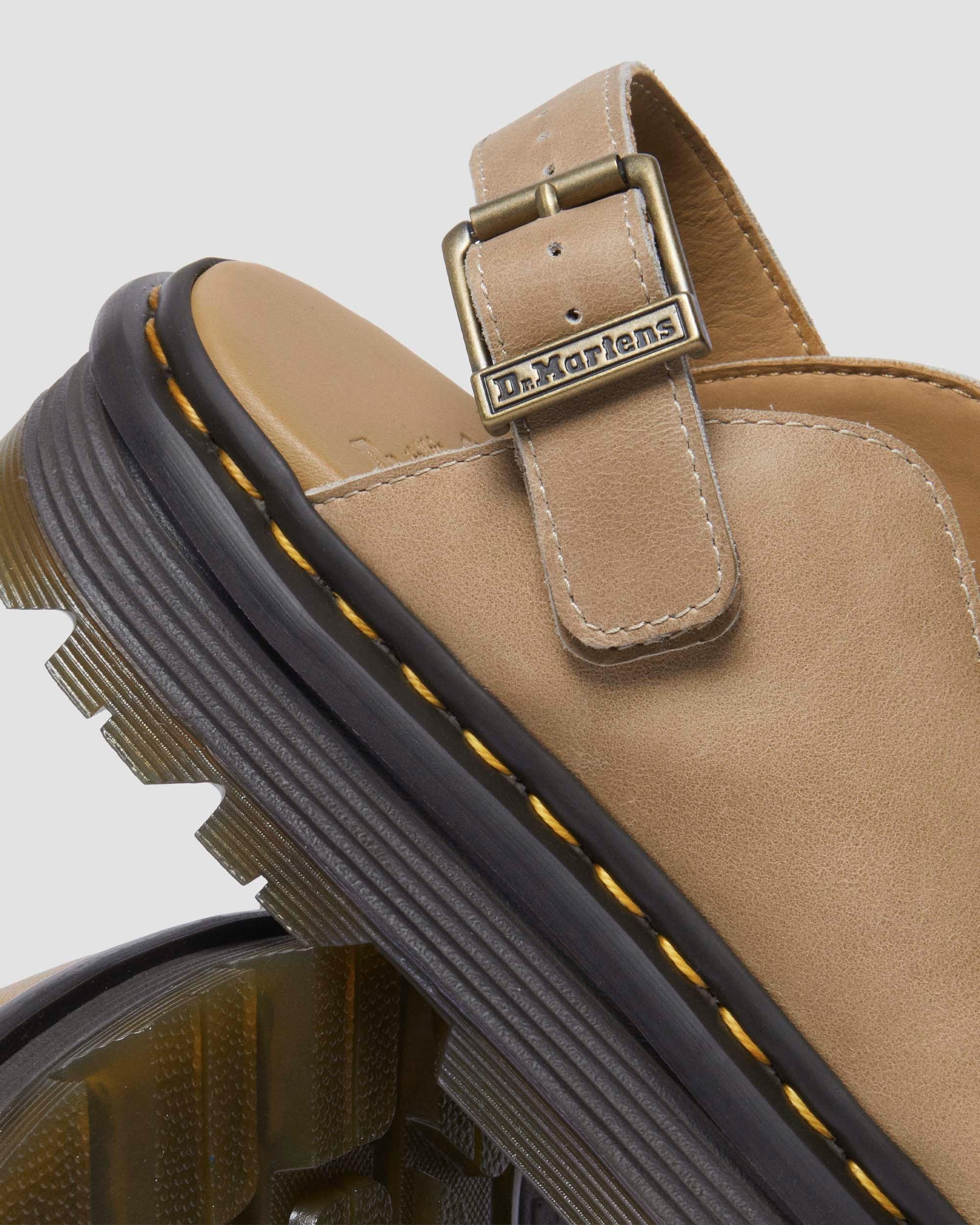 Zebzag Leather Slingback Platform Mules - 4