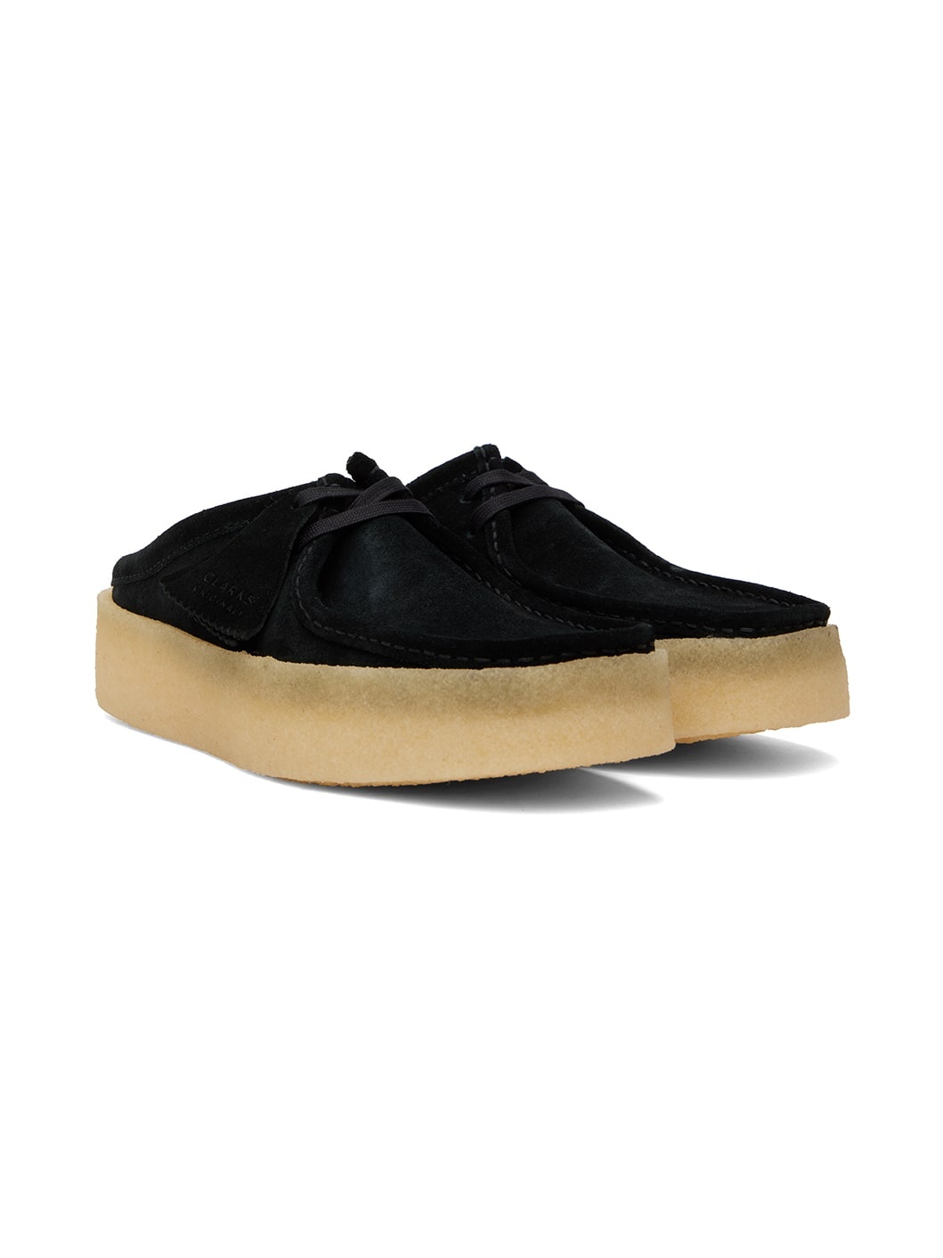 Black Wallabee Cup Lo Loafers - 4
