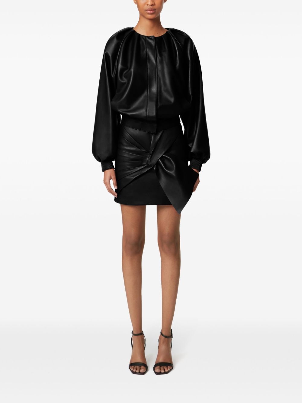 leather bomber jacket - 2