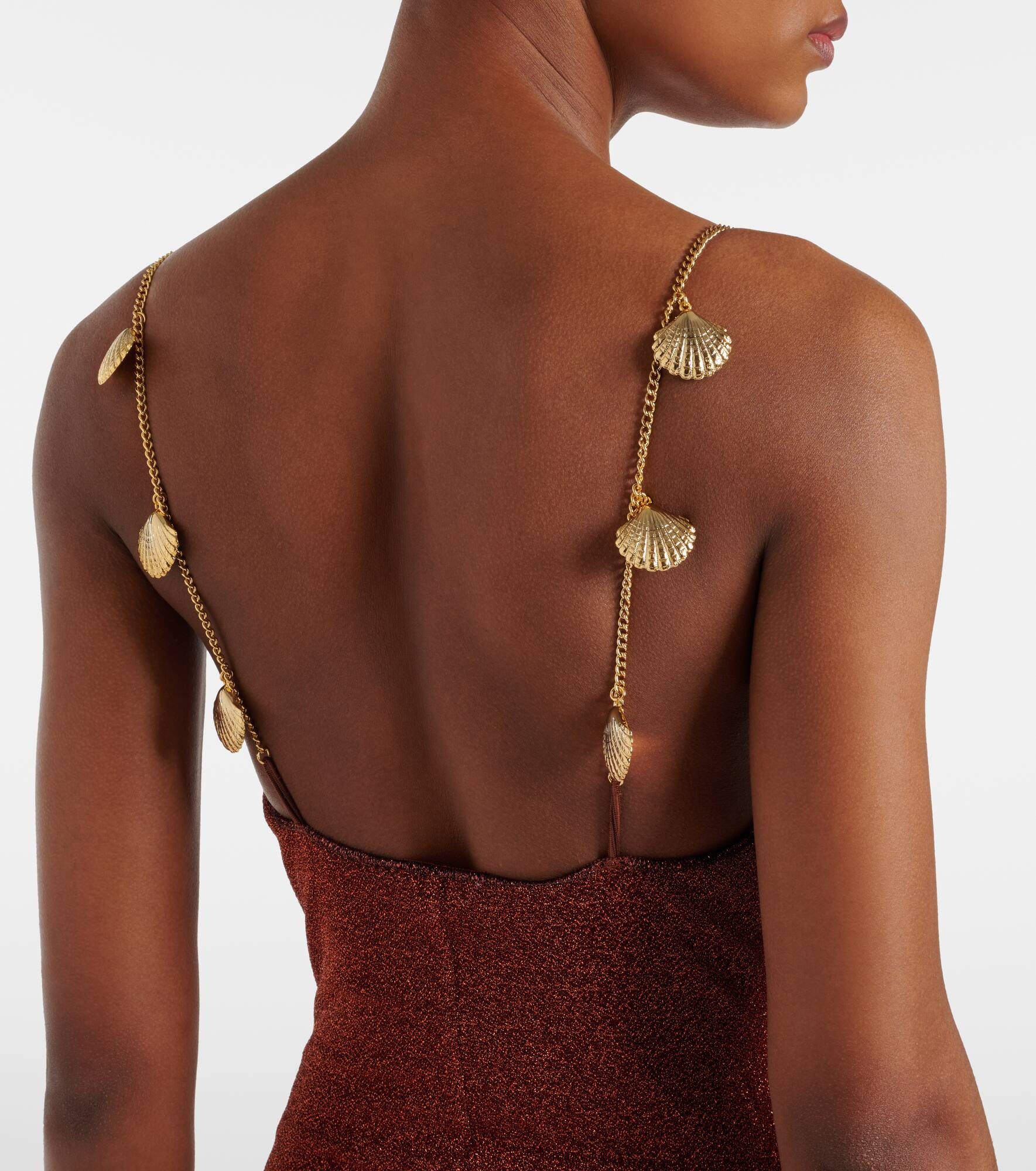 Lumière Shells embellished swimsuit - 6