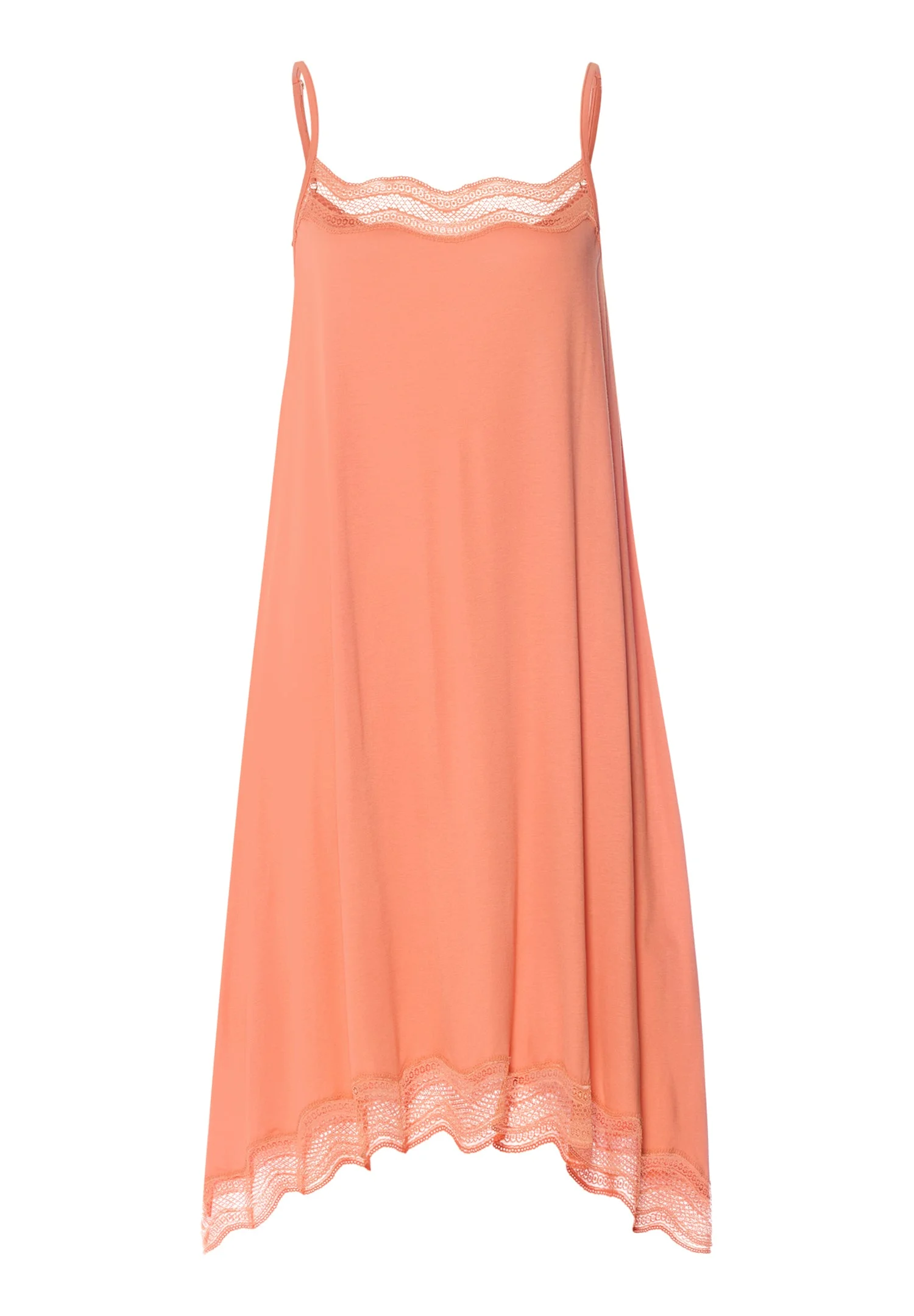 Cira Scalloped Lace TENCEL™ Chemise - 1