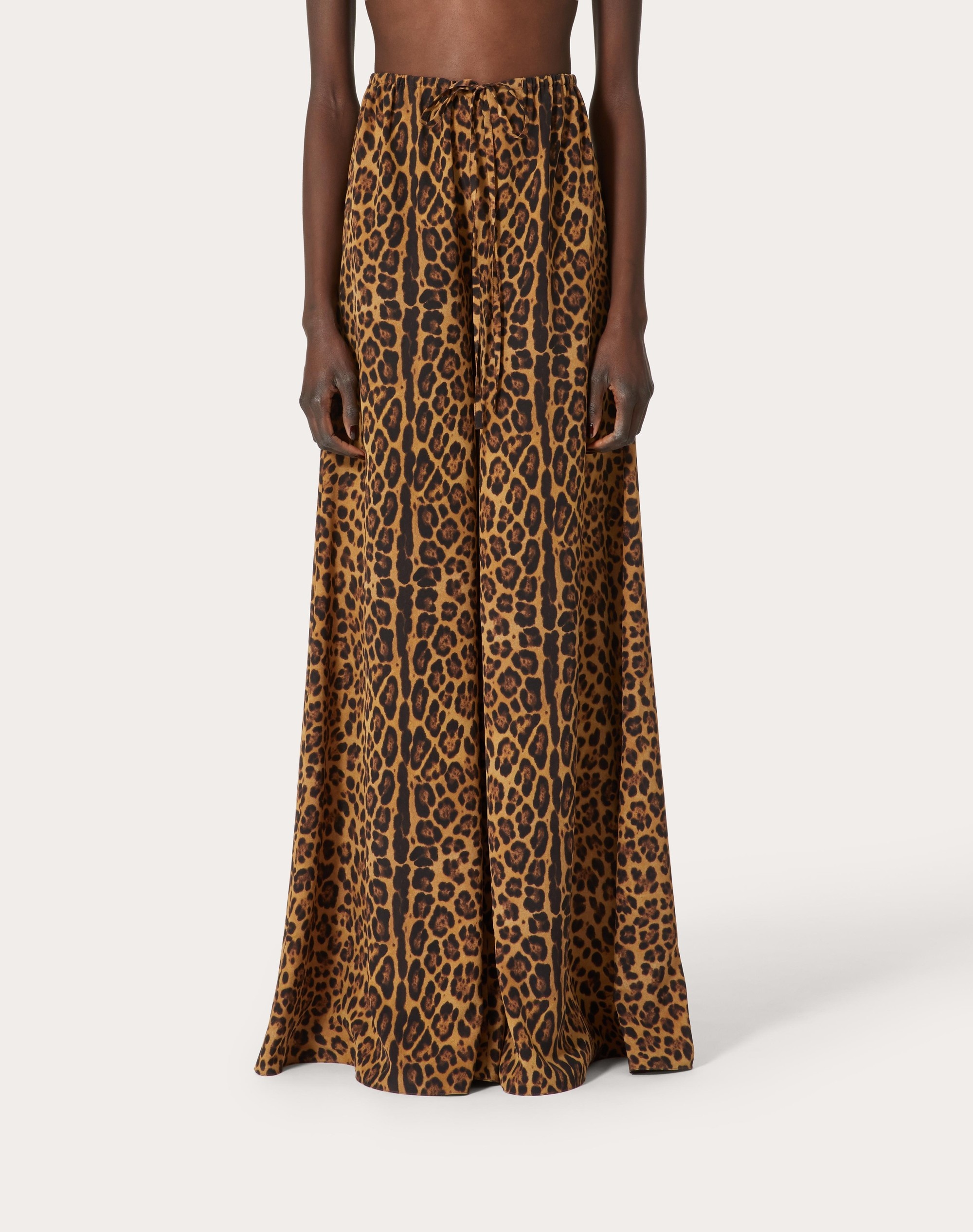 PANTS IN ANIMALIER CREPE DE CHINE - 3