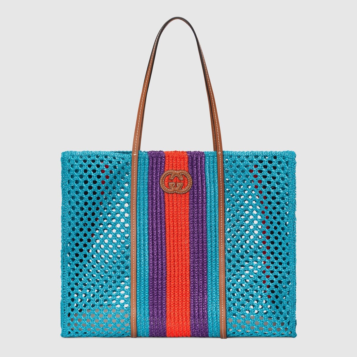 Gucci Gucci Blondie raffia-effect tote bag Gucci