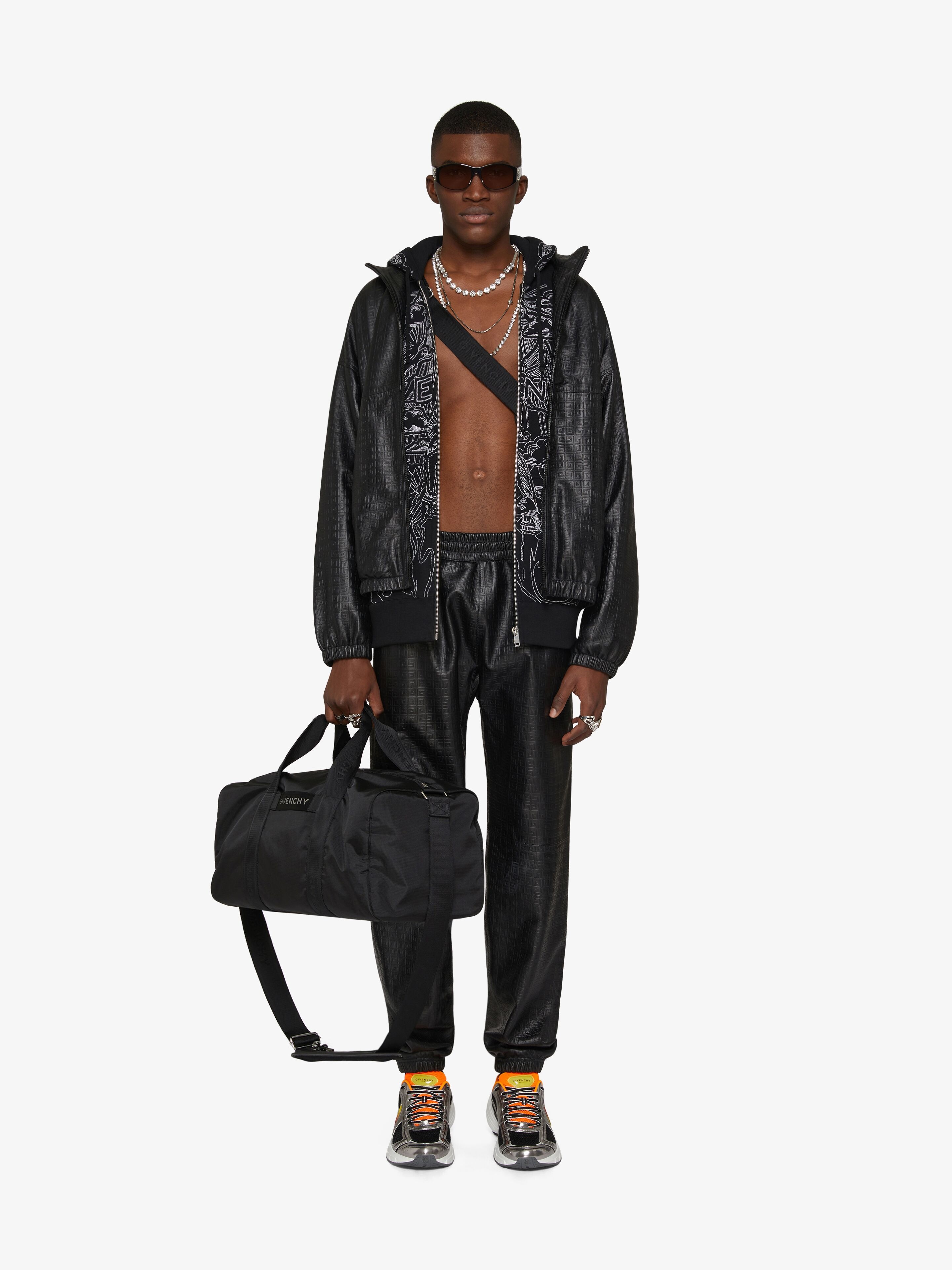 パーカー・フーディ GIVENCHY SS25 'Oggetti di Hubert' hoodie (BMJ0LA3YPL 100) Givenchy HOODIE IN FELPA WITH GIVENCHY LOGO | REVERSIBLE