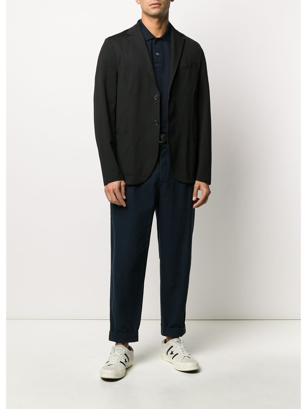 textured relaxed blazer - 2